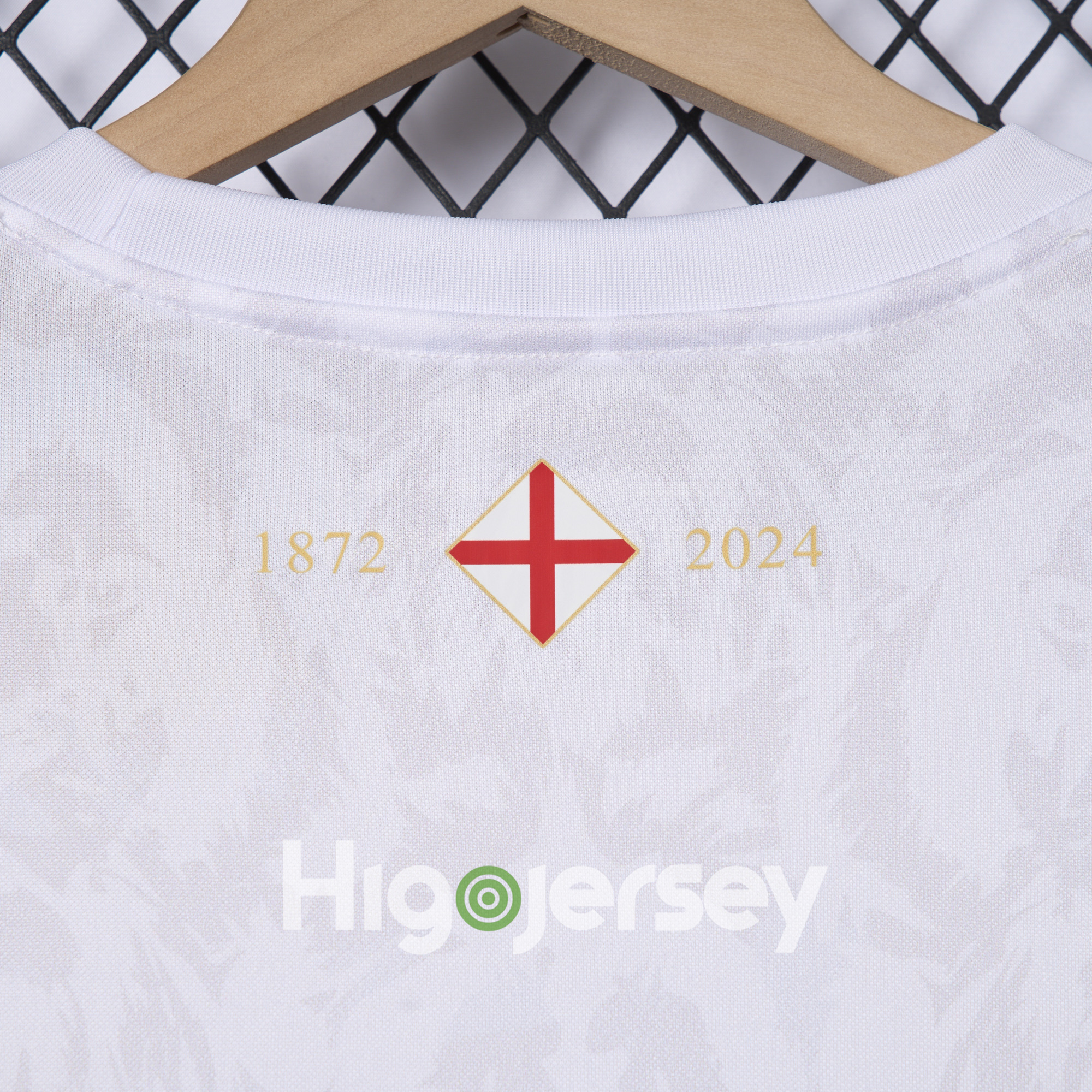 Higojerseys-England 2024-25 COMMA White Special Edition Jersey - Fans Version