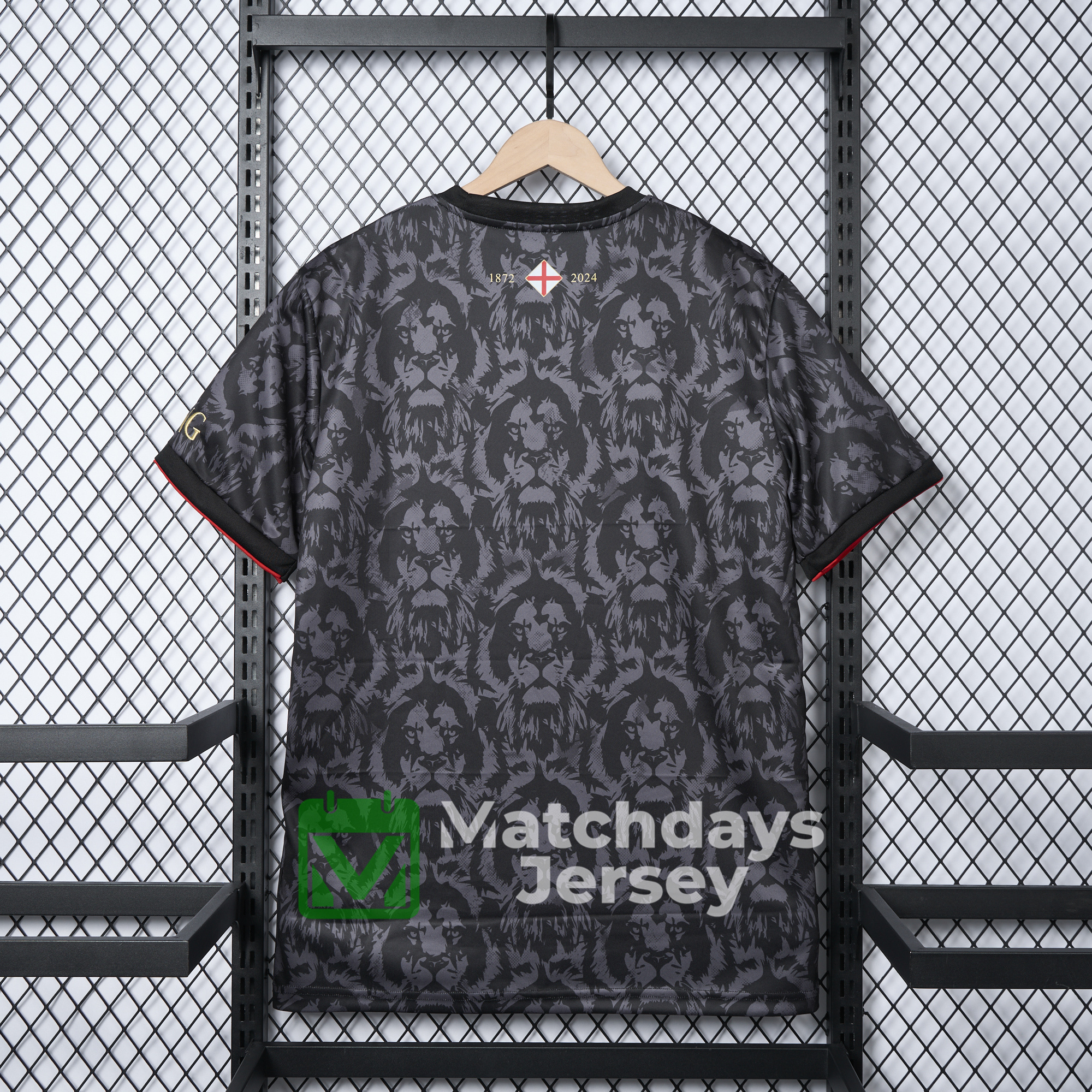 GlobeJersey-England 2024 Black The Lions Special Edition Jersey - Fans Version