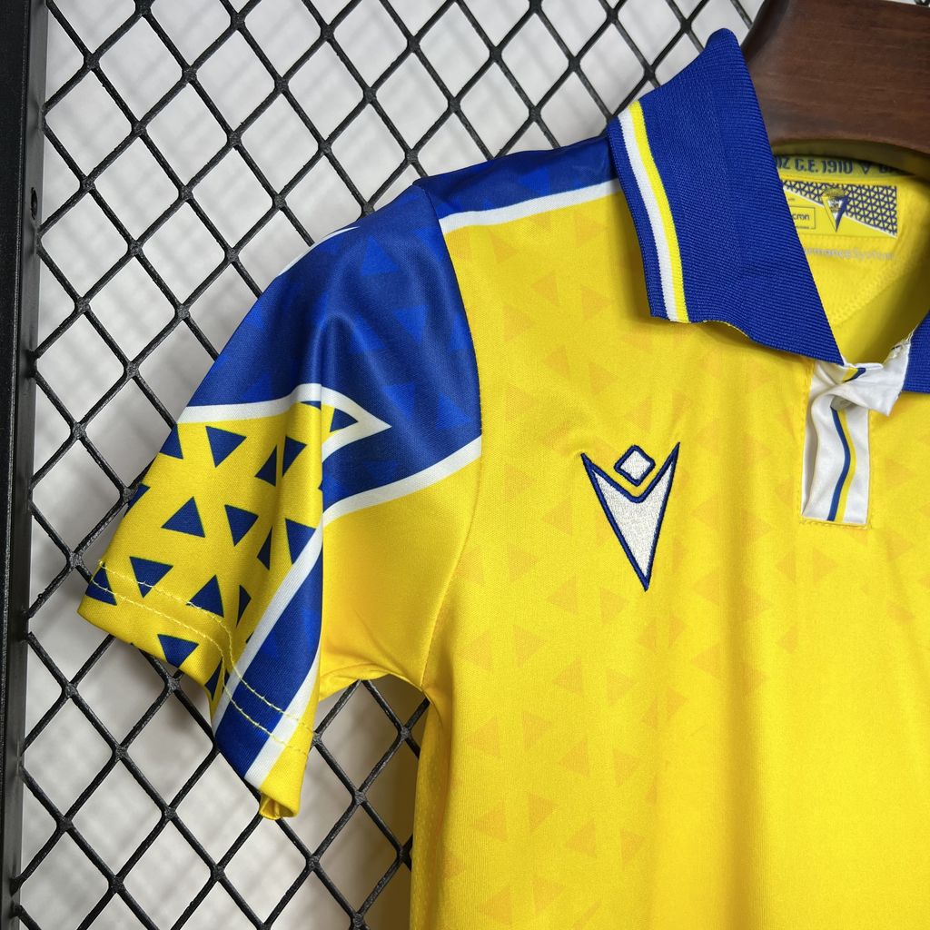 JerseysGala.com | Cádiz Cadiz 24-25 Home Stadium Kids Kit -Customize Name, Number and Patch | Worldwide Shipping