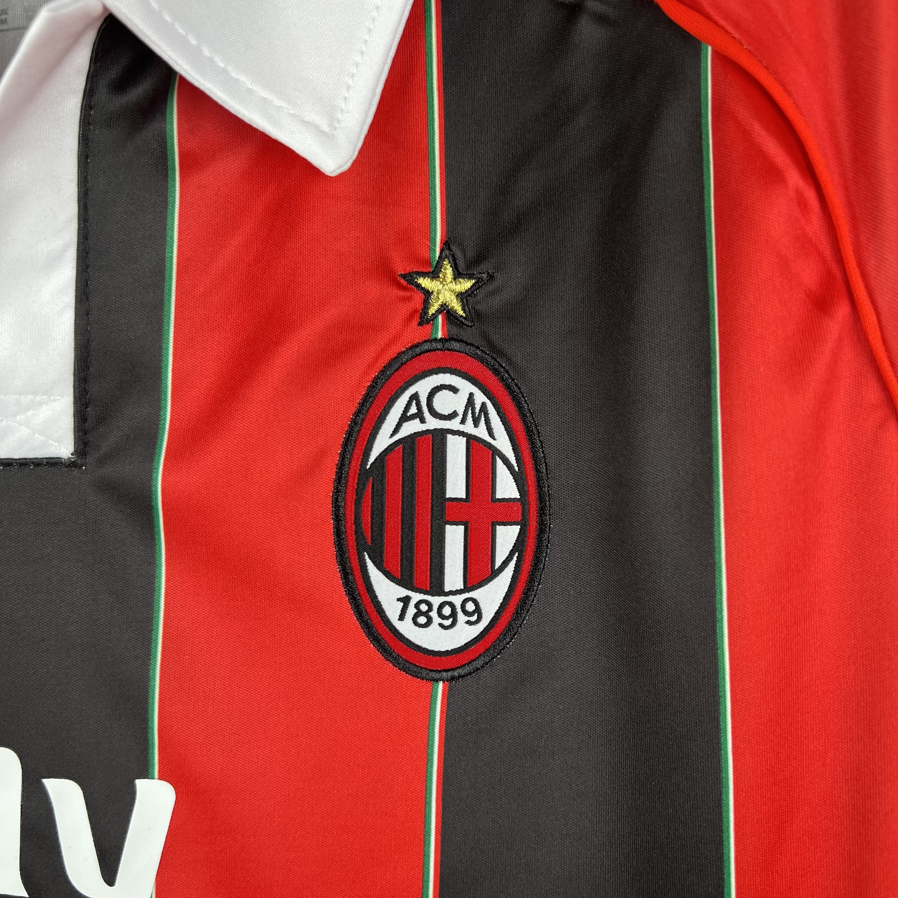 ManixJersey.com | Retro AC Milan 2012-13 Home Stadium Jersey -Customize Name, Number and Patch | Worldwide Shipping