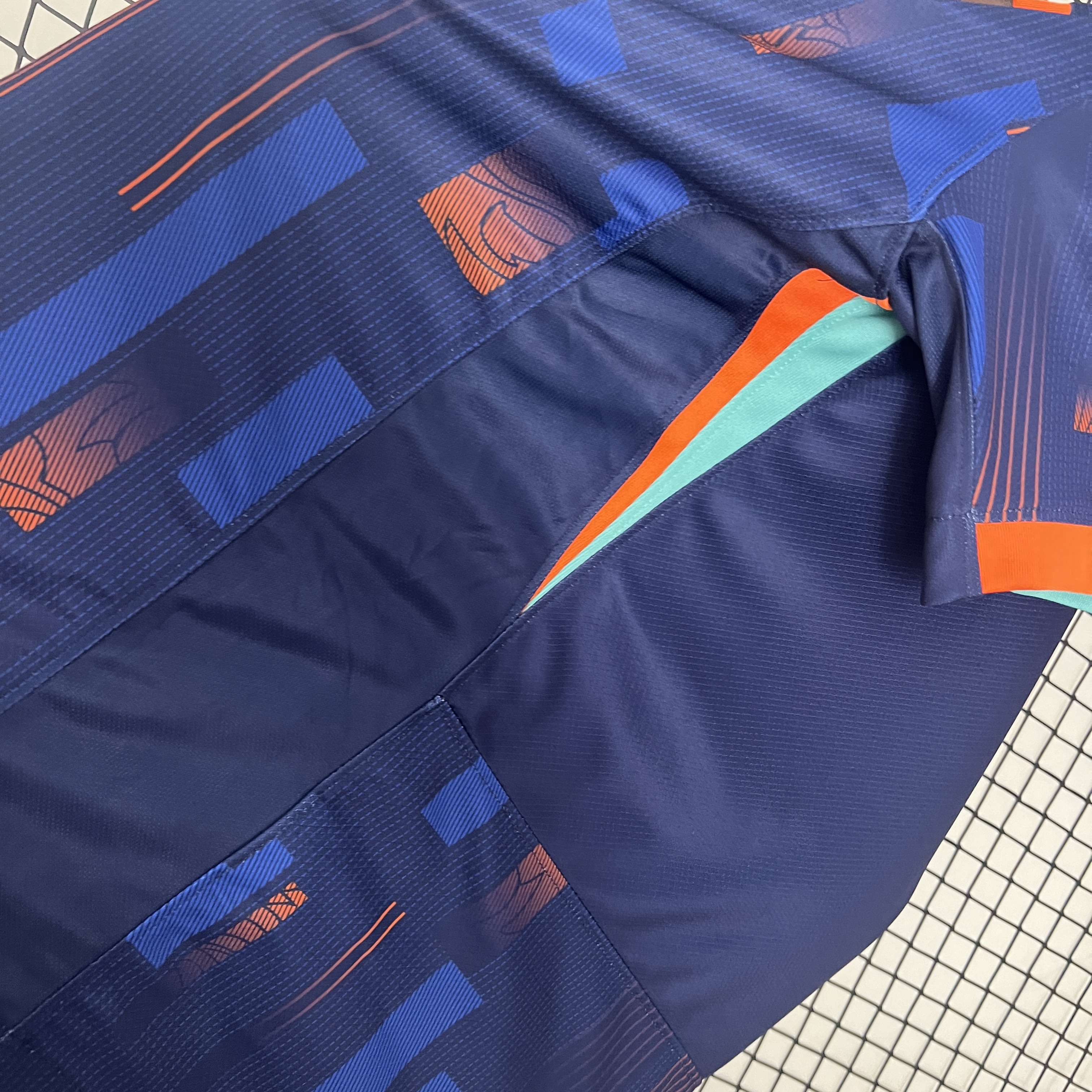 foot-Netherlands 2024 Away Jersey - Fans Version
