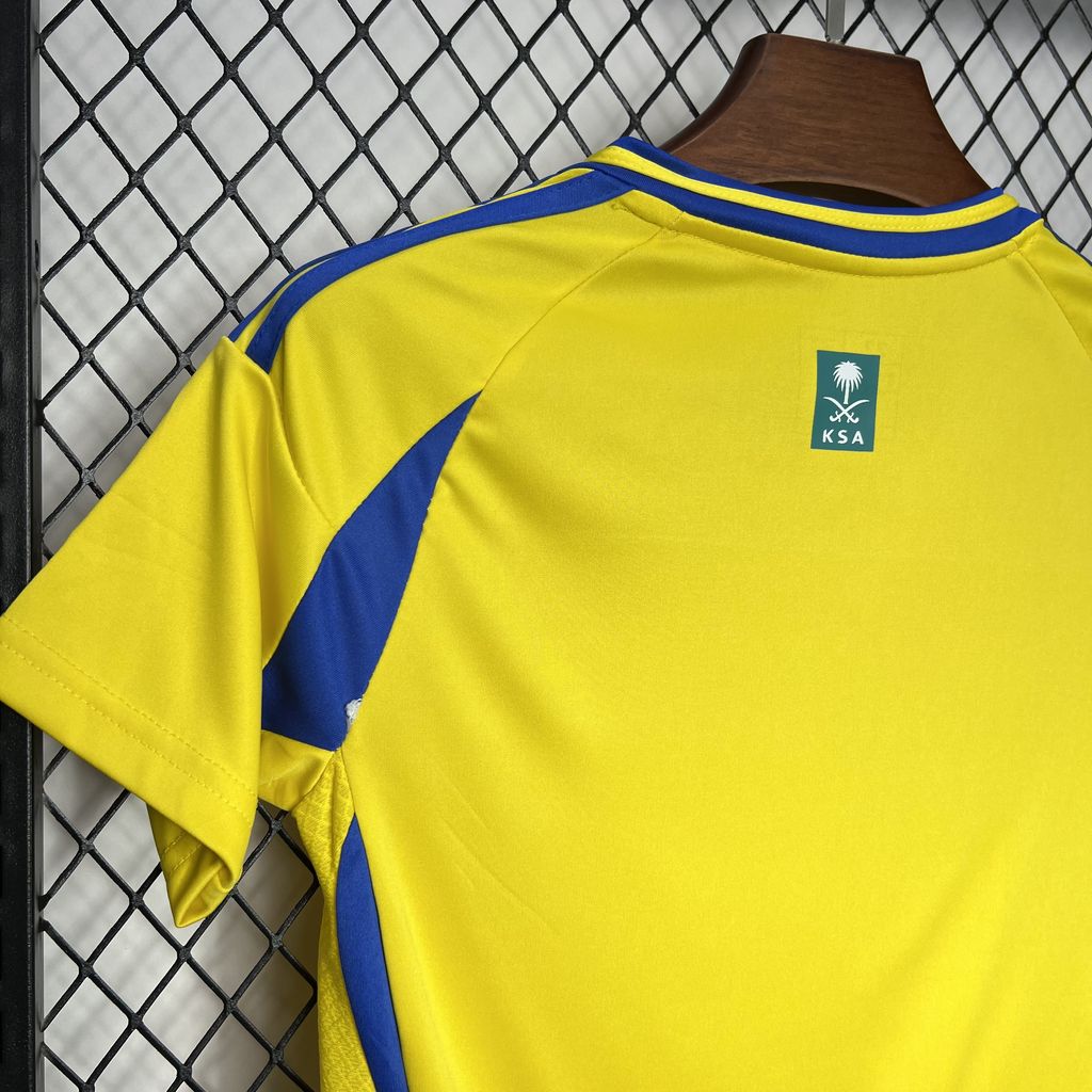 SIUjerseys-Al Nassr Riyadh Victory 24-25 Home Stadium Kids Kit