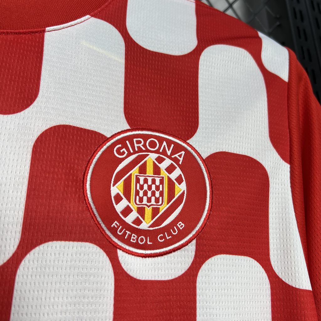 ManixJersey.com | Girona 24-25 Home Stadium Jersey - Fans Version -Customize Name, Number and Patch | Worldwide Shipping