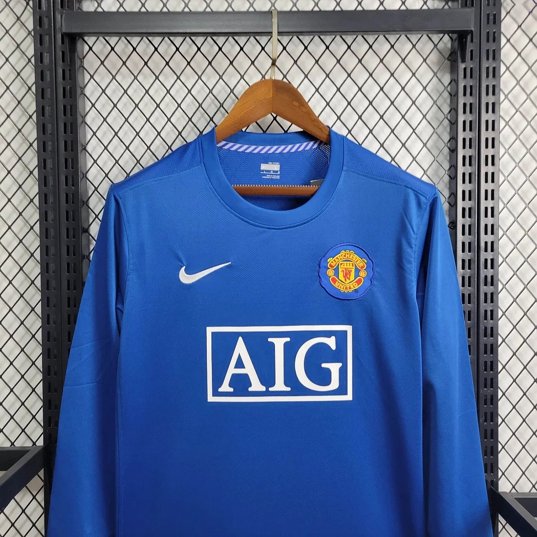 unitedfutballjersey-Retro Manchester United 08-09 Third Long Sleeve Jersey