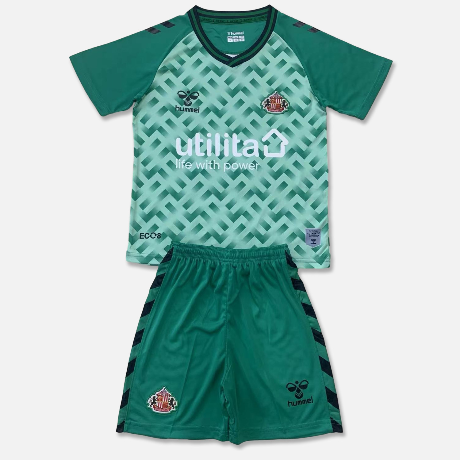 SIUjerseys-Sunderland 24-25 Green GK Home Kids Kit