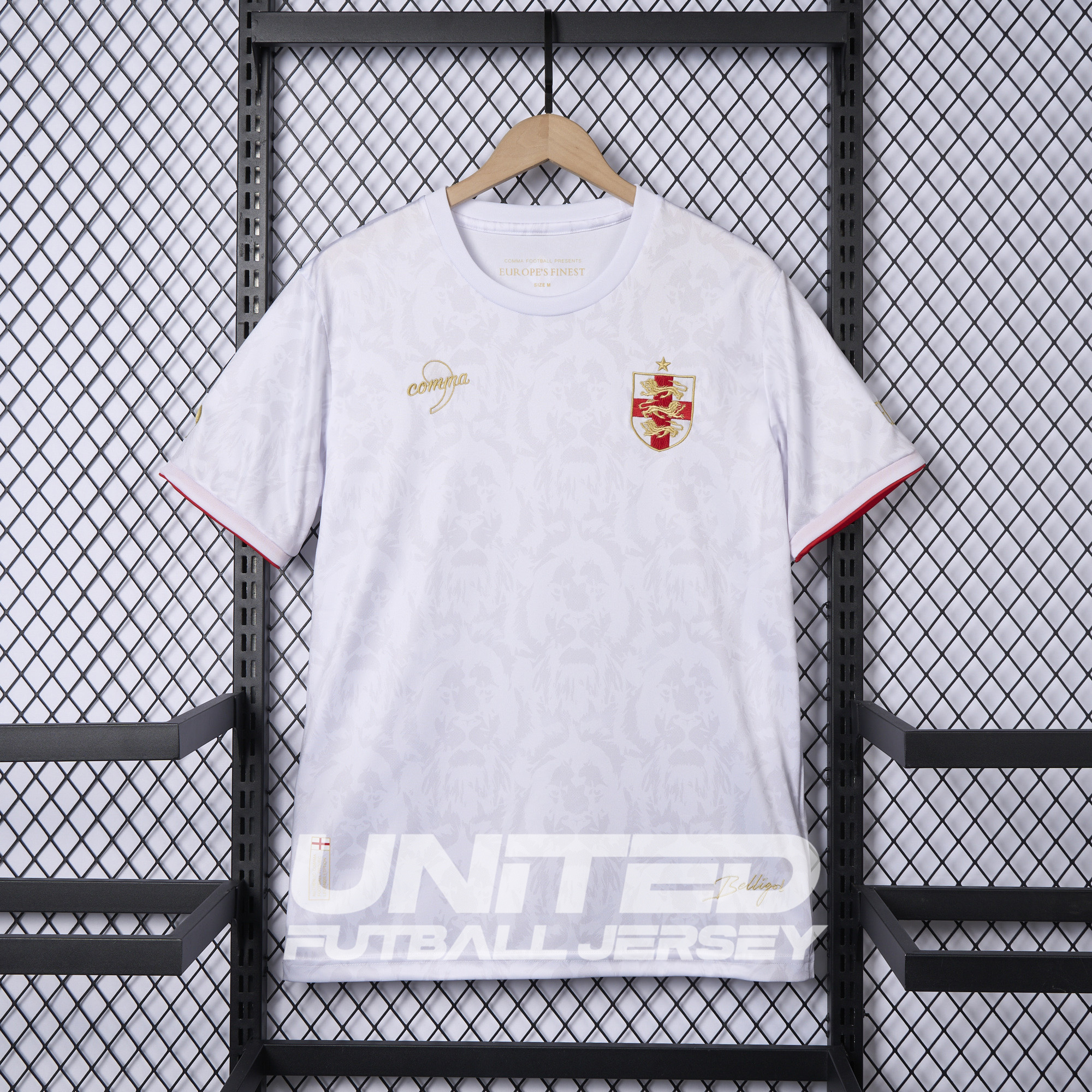 foot-England 2024-25 COMMA White Special Edition Jersey - Fans Version