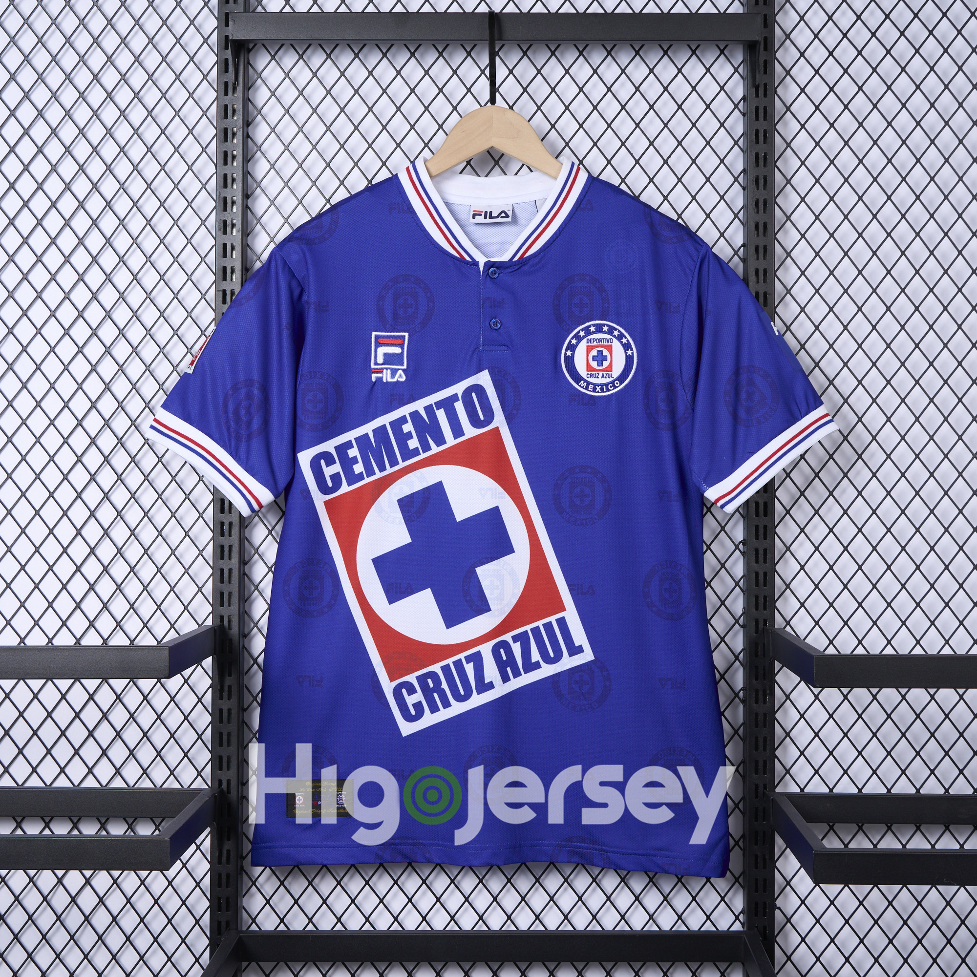 Higojerseys-Retro Cruz Azul 1998-99 Home Stadium Jersey - Fans Version