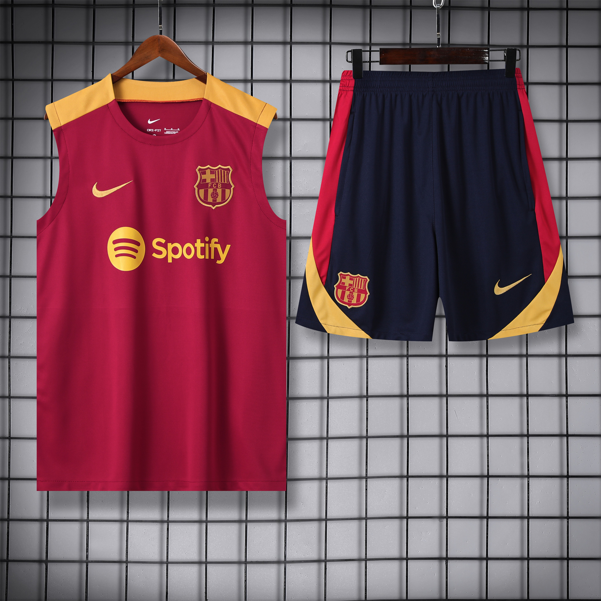 SIUjerseys-Barcelona 24-25 Training Vest Suit - Red