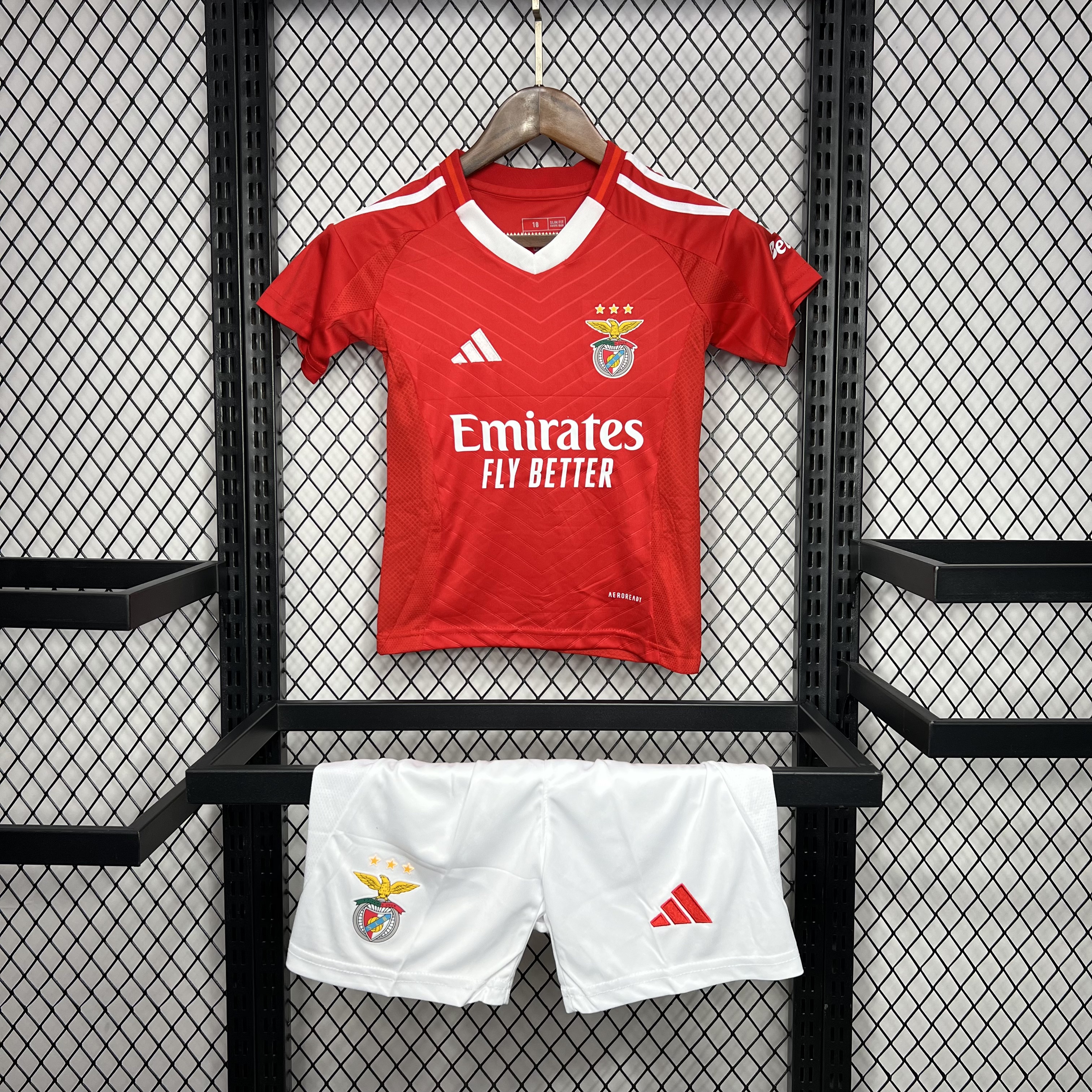 ManixJersey.com | Benfica 24-25 Home Stadium Kids Kit -Customize Name, Number and Patch | Worldwide Shipping