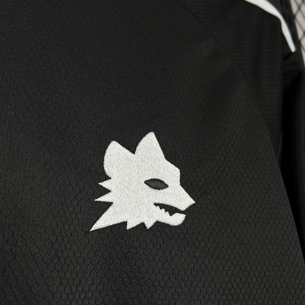 unitedfutballjersey-AS Roma 24-25 Third Goalkeeper Black Jersey - Fans Version