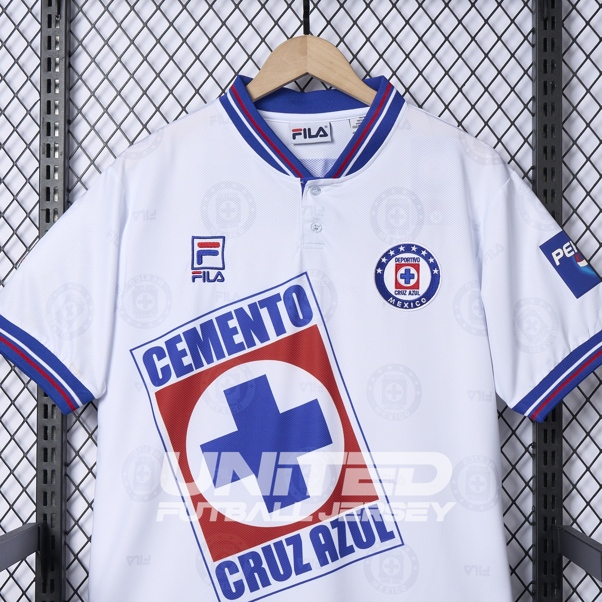foot-Retro Cruz Azul 1998-99 Away Jersey - Fans Version