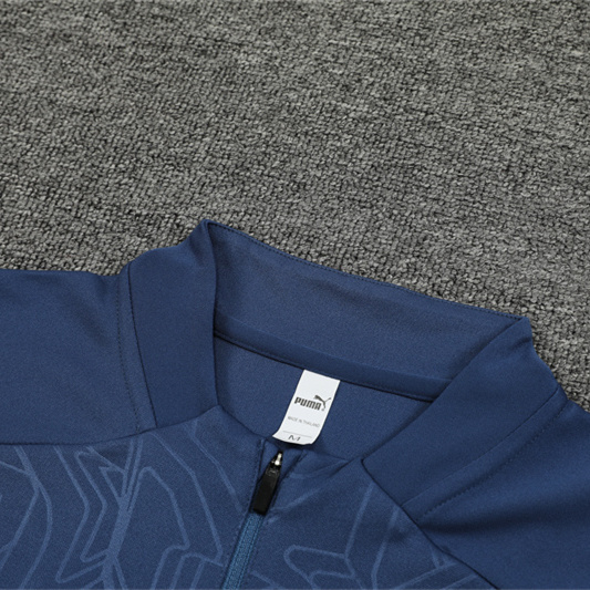 JerseysGala.com | Manchester City 24-25 Long Sleeve Training Set - Deep Blue -Customize Name, Number and Patch | Worldwide Shipping