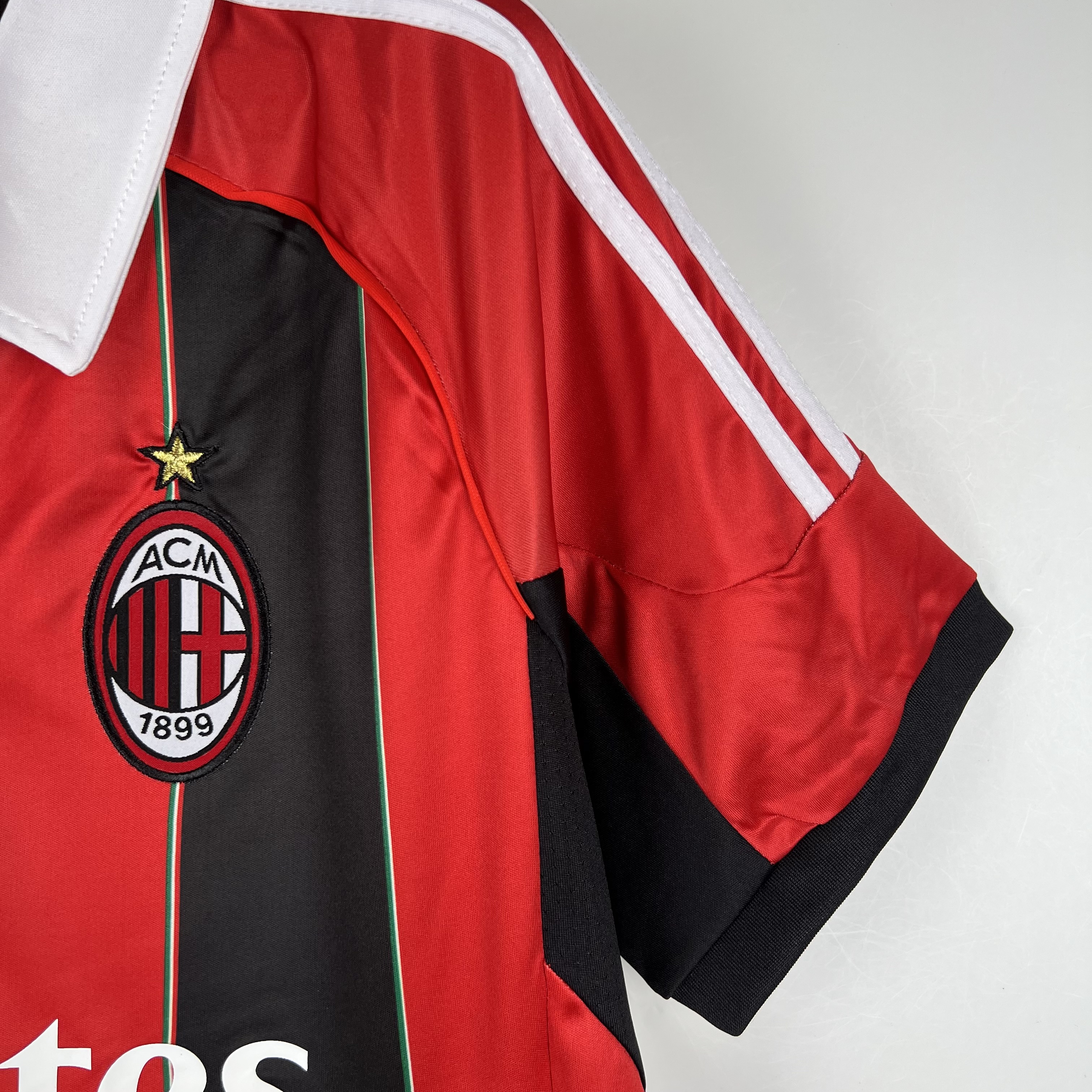 ManixJersey.com | Retro AC Milan 2012-13 Home Stadium Jersey -Customize Name, Number and Patch | Worldwide Shipping