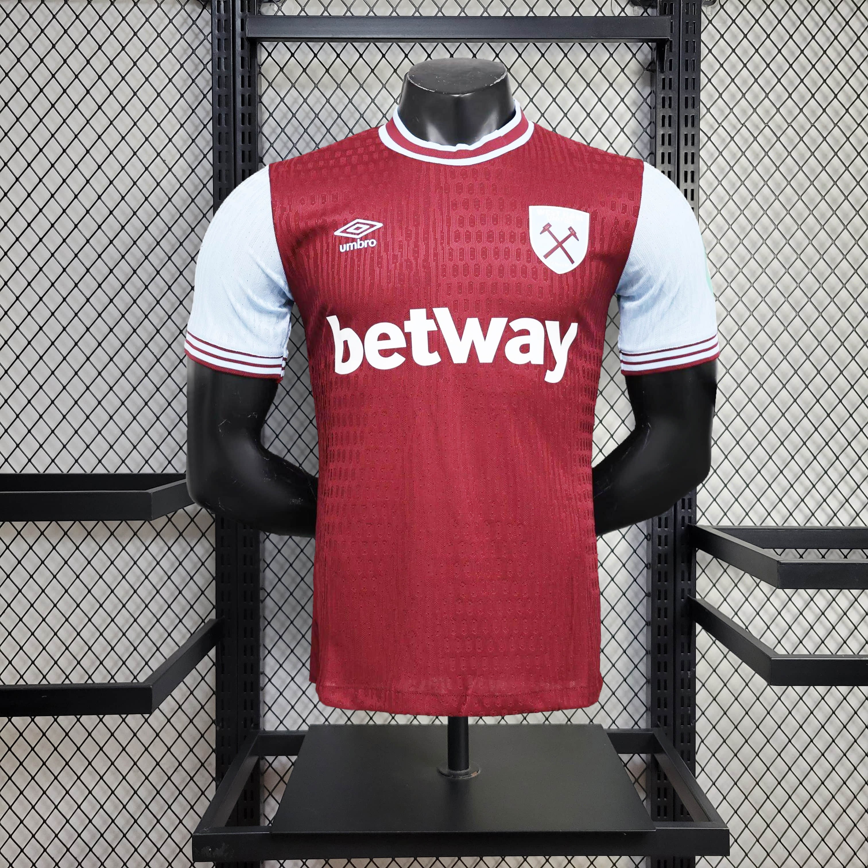 unitedfutballjersey-West Ham United 24-25 Home Stadium Jersey - Player Version