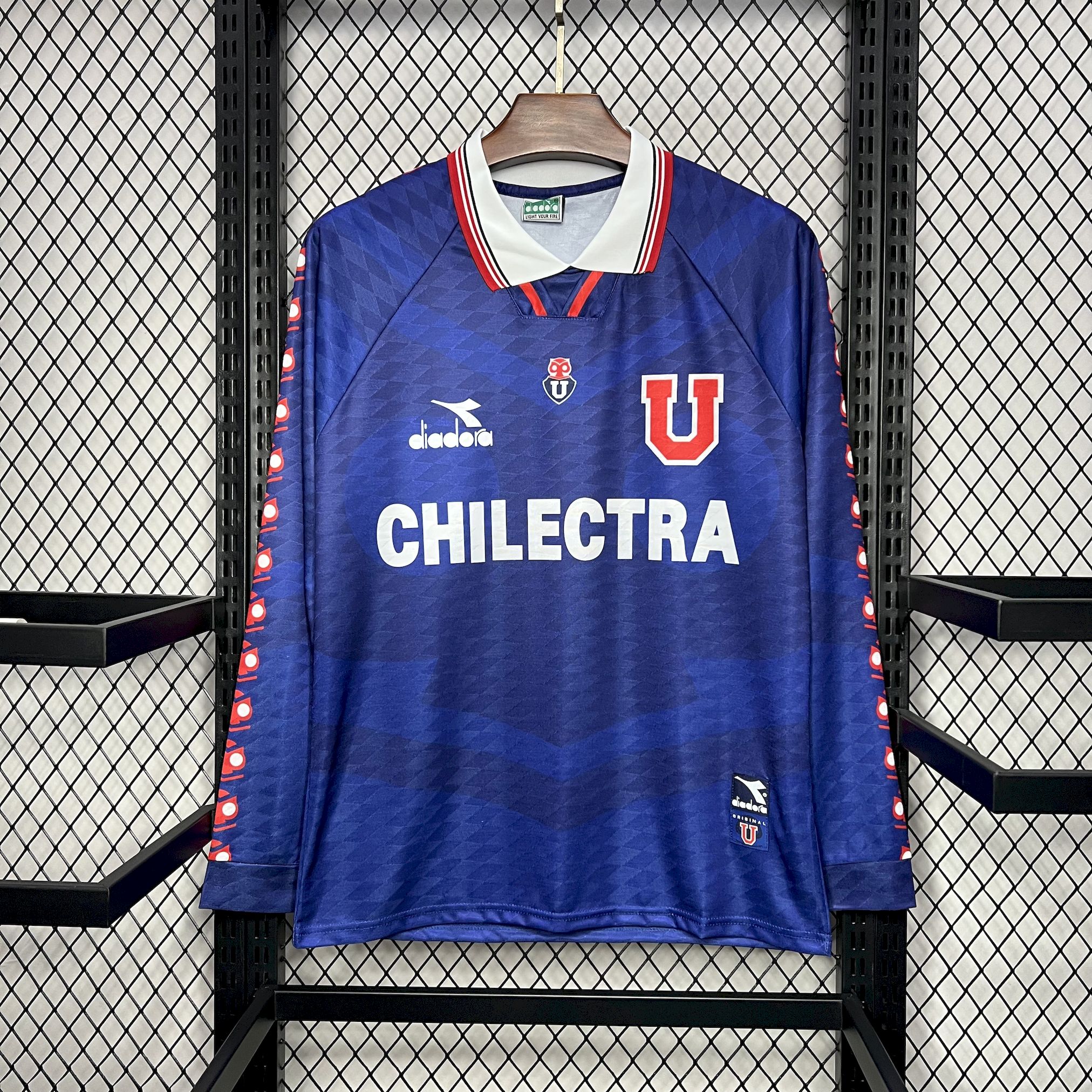 SIUjerseys-Retro Universidad De Chile 1996 Home Long Sleeve Jersey