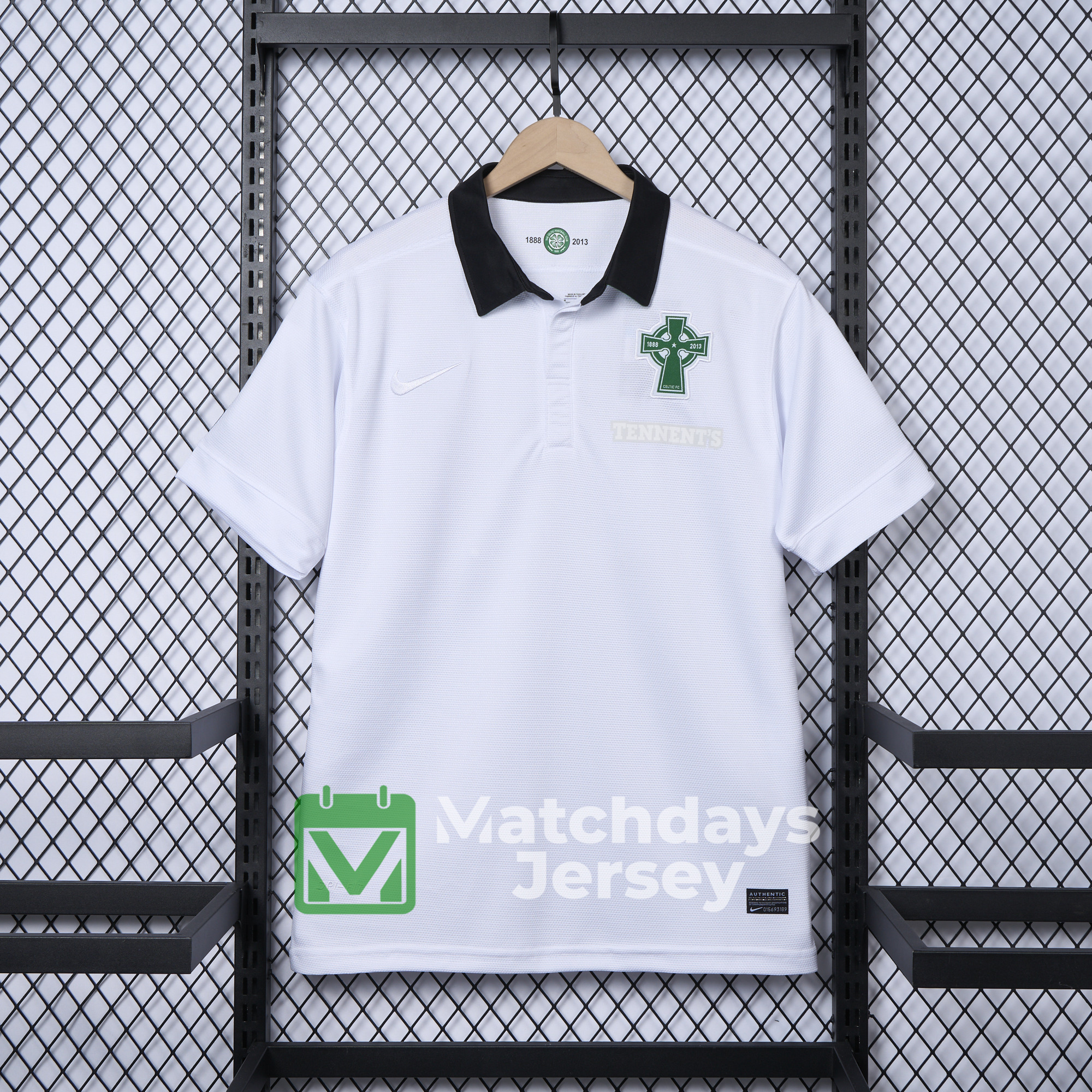 GlobeJersey-Retro Celtic 2012-13 Third 125th Anniversary White POLO Shirt