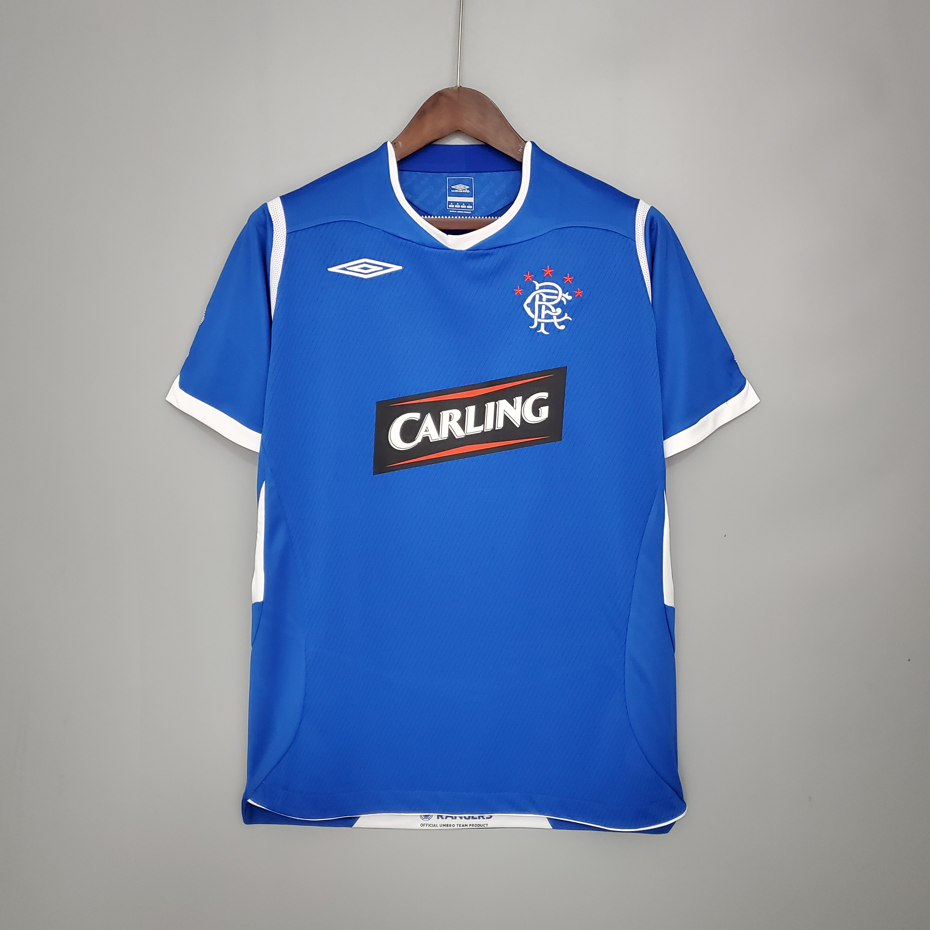 ManixJersey.com | Retro Glasgow Rangers 08-09 Home Stadium Jersey -Customize Name, Number and Patch | Worldwide Shipping