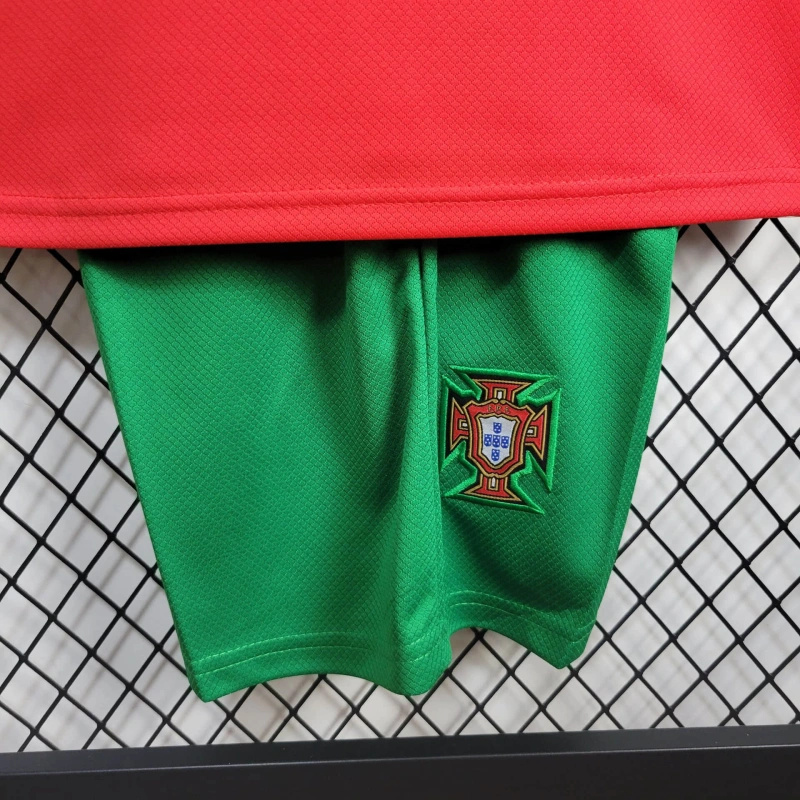 SIUjerseys-Portugal 2024 Home Stadium Kids Kit