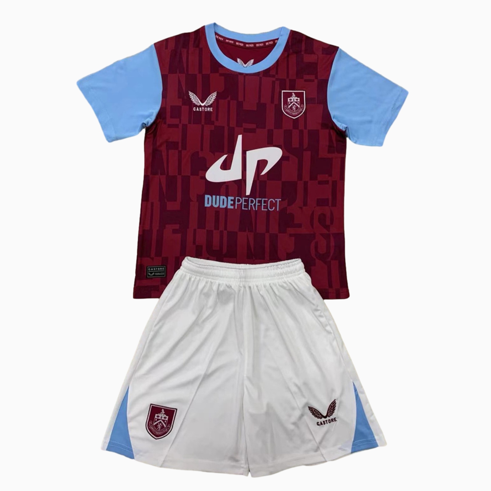 ManixJersey.com | Burnley 24-25 Home Kids Kit -Customize Name, Number and Patch | Worldwide Shipping