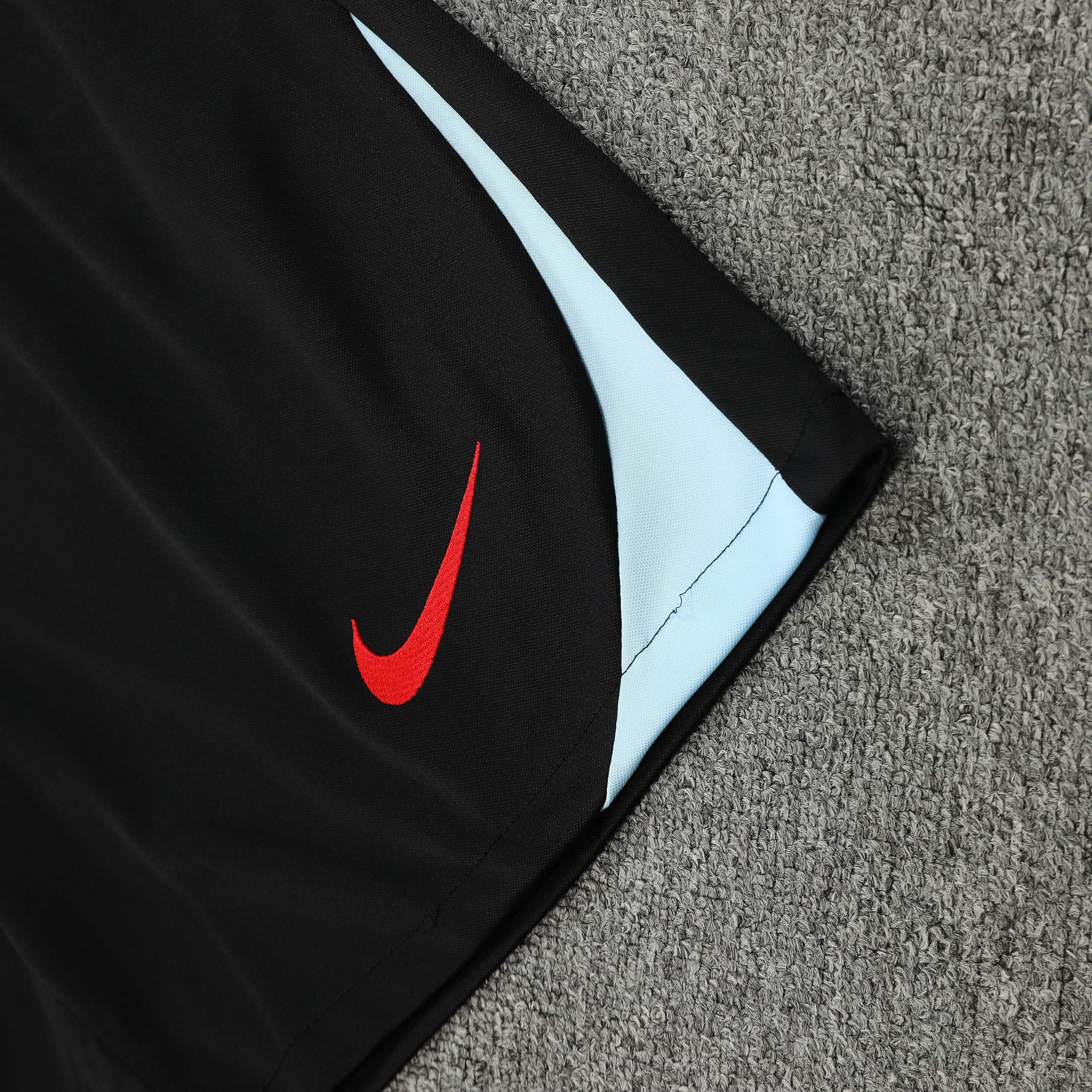 ManixJersey.com | Barcelona 24-25 Short-Sleeve Training Set - Light Blue Top & Black Shorts -Customize Name, Number and Patch | Worldwide Shipping