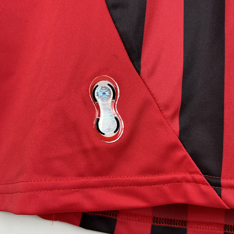 ManixJersey.com | Retro AC Milan 2007-08 Home Long Sleeve Jersey -Customize Name, Number and Patch | Worldwide Shipping