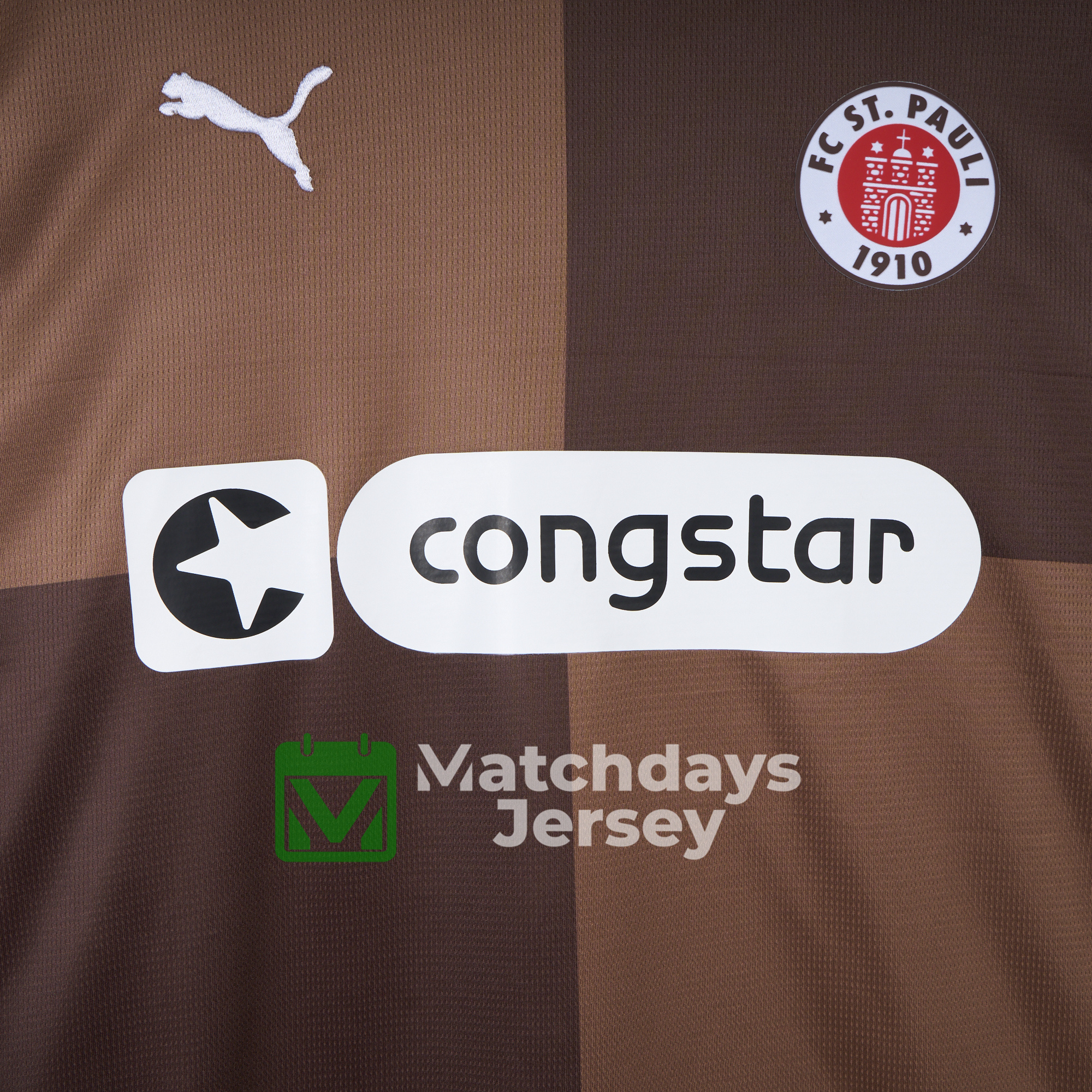 SIUjerseys-St. Pauli 24-25 Home Stadium Jersey - Fans Version