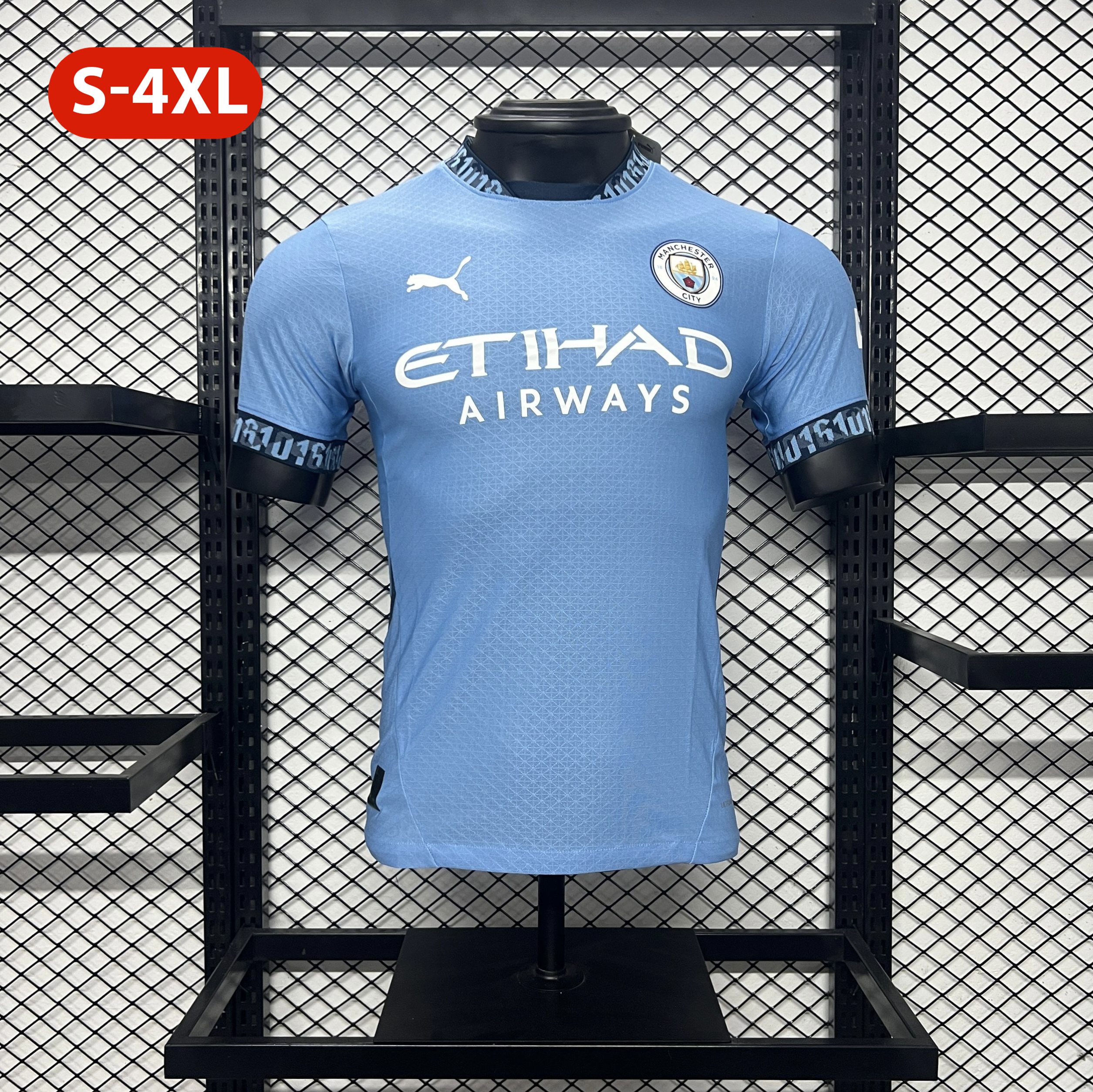 ManixJersey.com | Manchester City 24-25 Home Stadium Jersey - Player Version -Customize Name, Number and Patch | Worldwide Shipping
