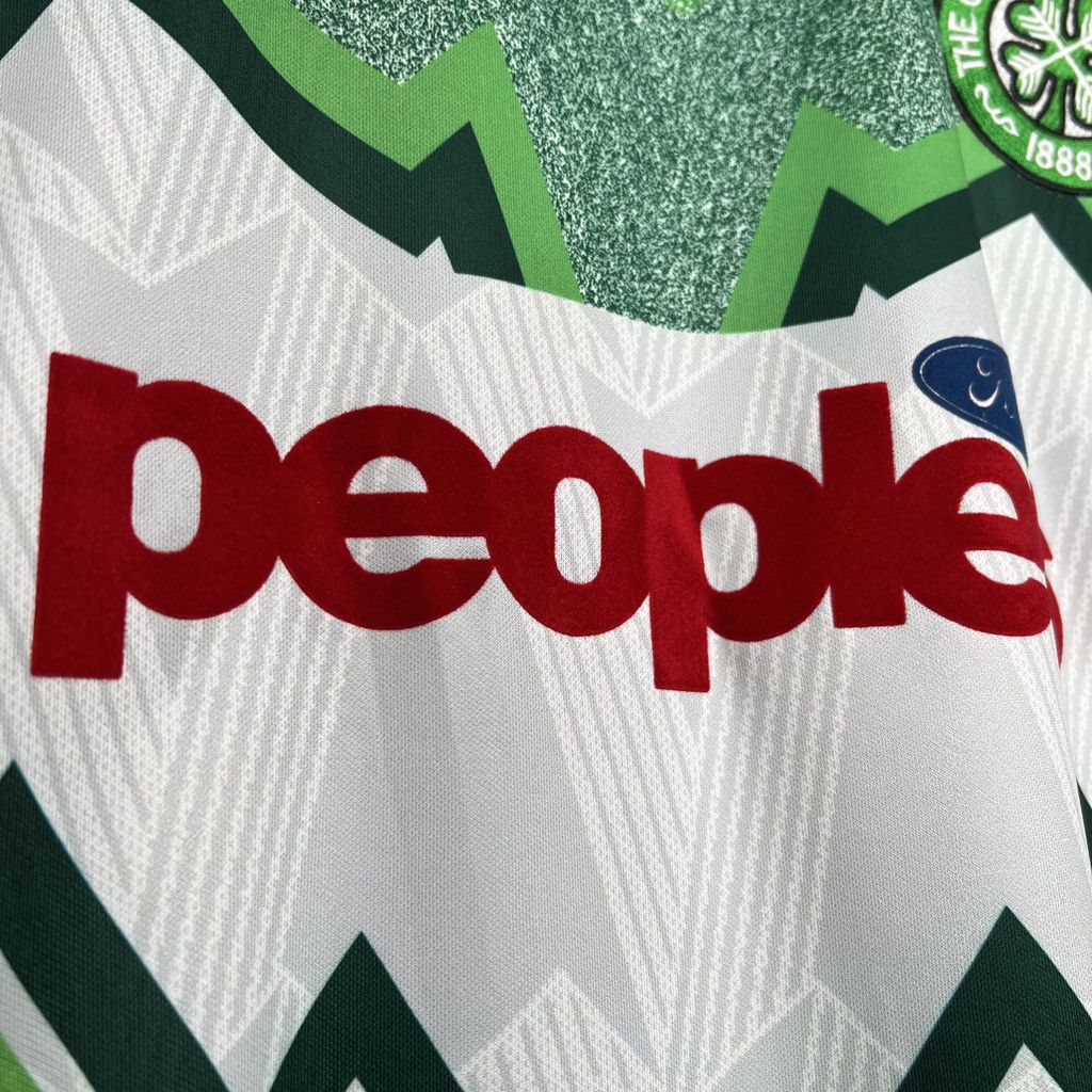 ManixJersey.com | Retro Celtic 1991-92 Away Jersey -Customize Name, Number and Patch | Worldwide Shipping
