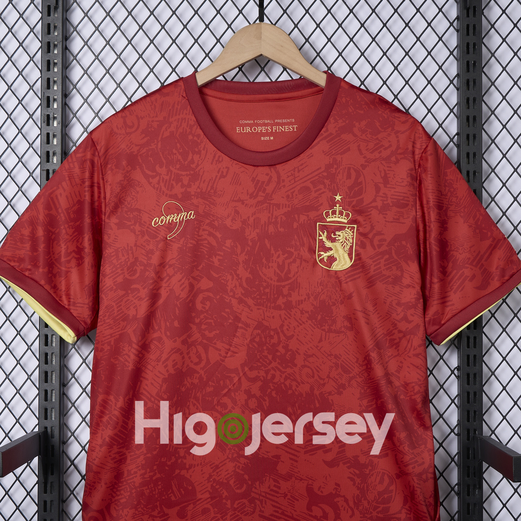 Higojerseys-Spain 2024-25 COMMA Red Special Edition Jersey - Fans Version