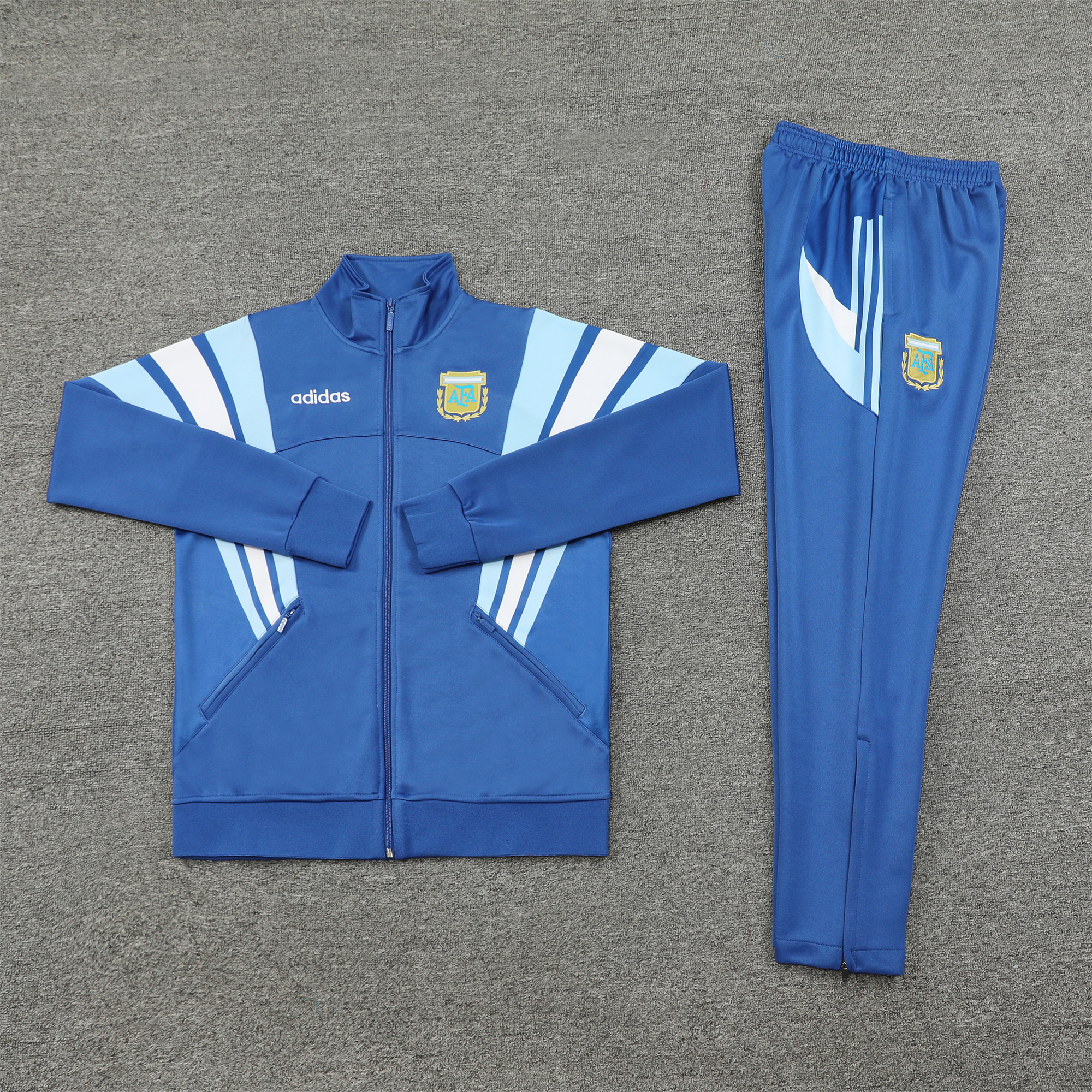 ManixJersey.com | Argentina 24-25 Jacket Training Tracksuit - Blue -Customize Name, Number and Patch | Worldwide Shipping