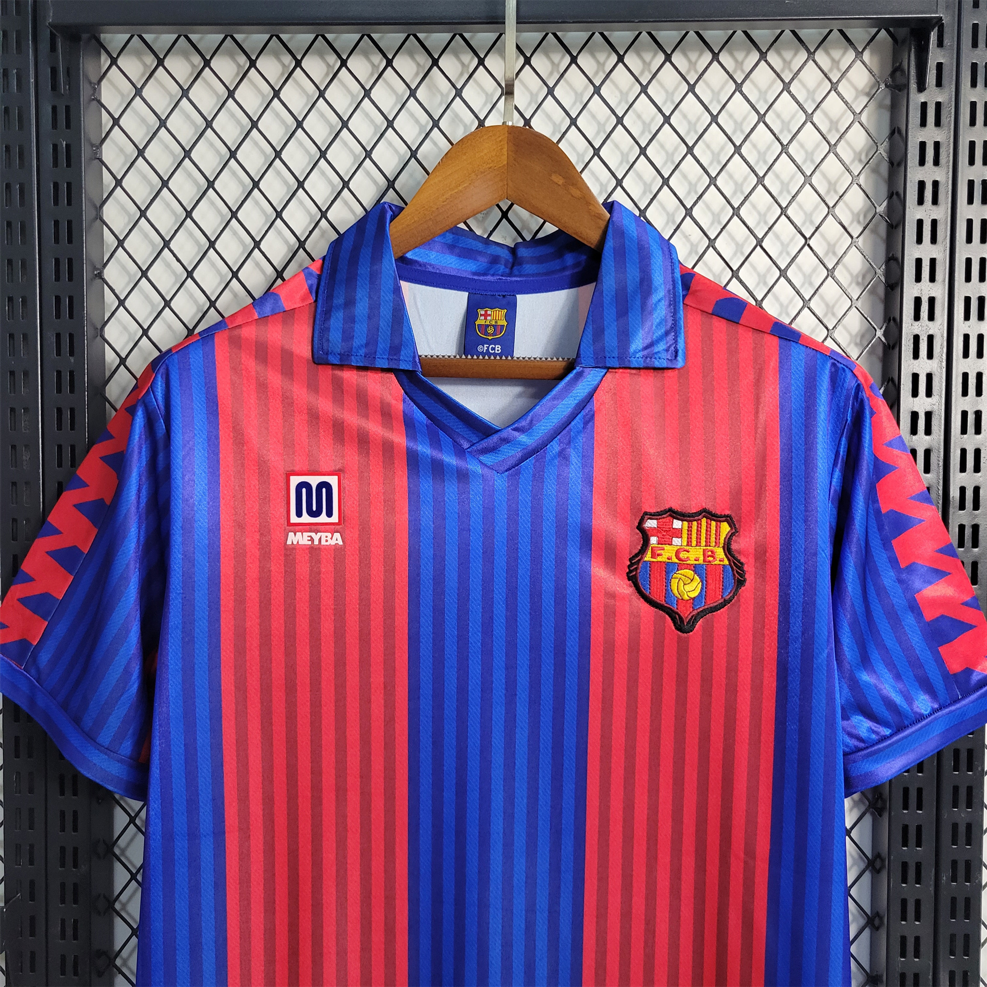 SIUjerseys-Retro Barcelona 90-92 Home Stadium Jersey