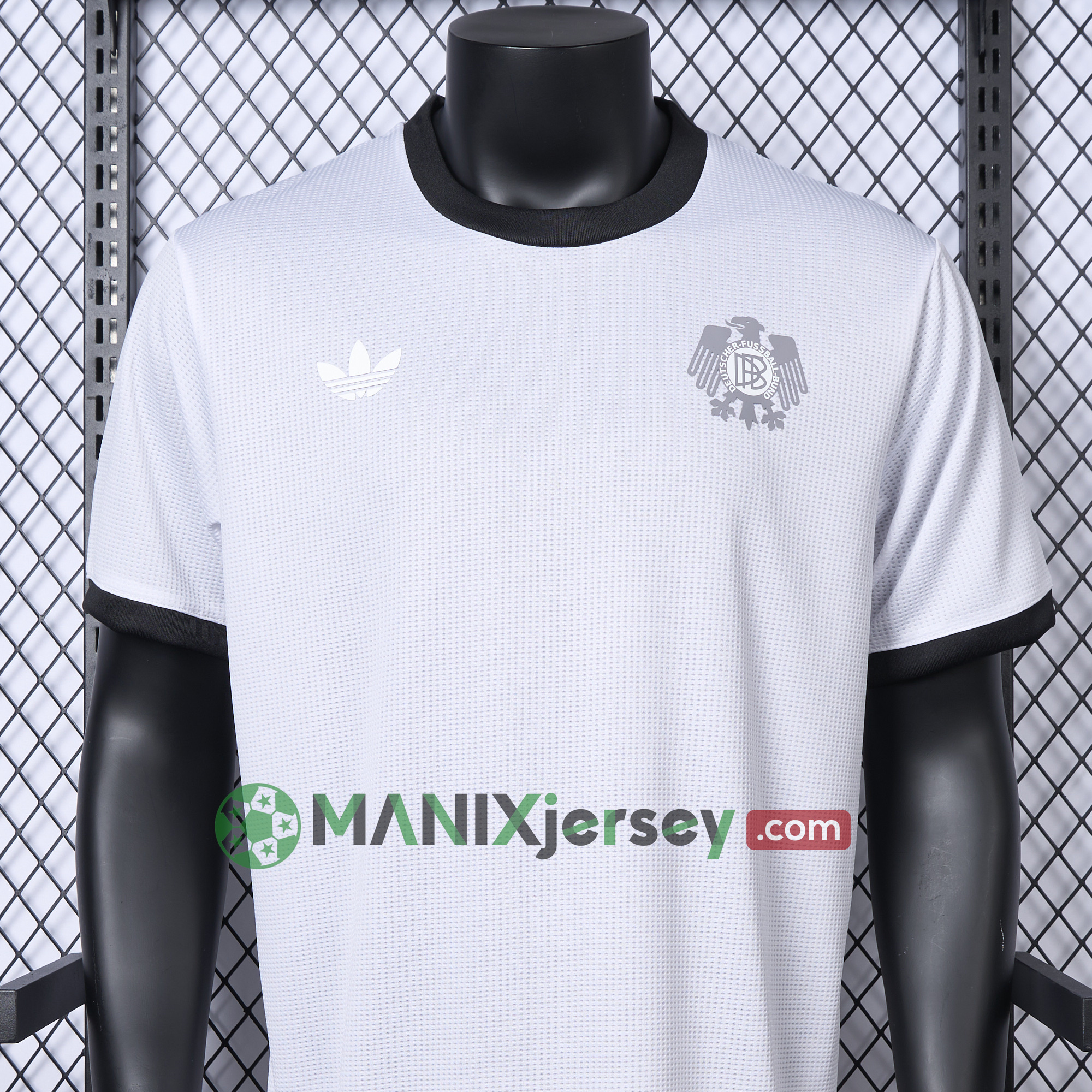 ManixJersey.com | Germany 2025 White Retro Style Jersey - Player Version -Customize Name, Number and Patch | Worldwide Shipping