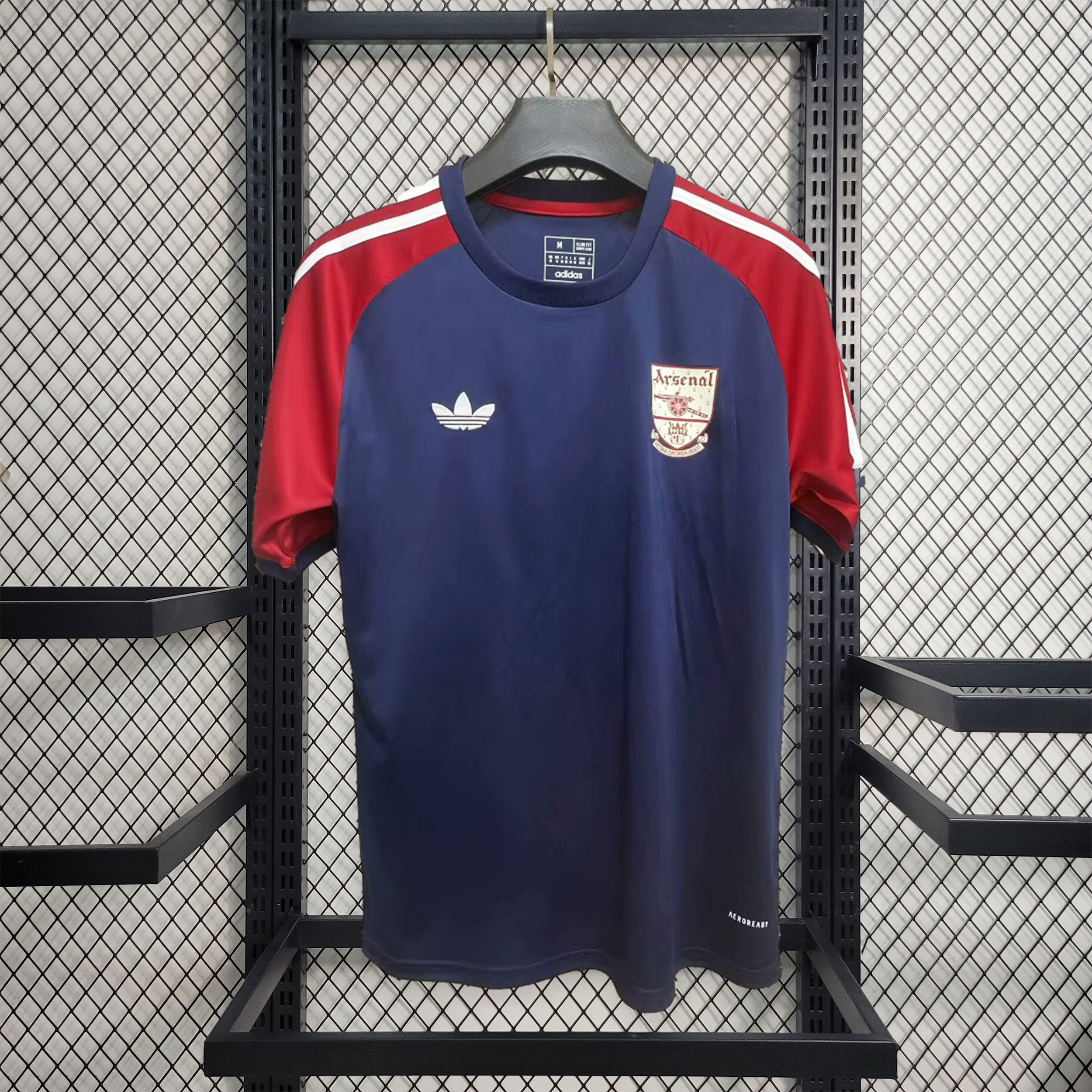 ManixJersey.com | Arsenal 24-25 Vintage Originals Tee - Deep Blue -Customize Name, Number and Patch | Worldwide Shipping