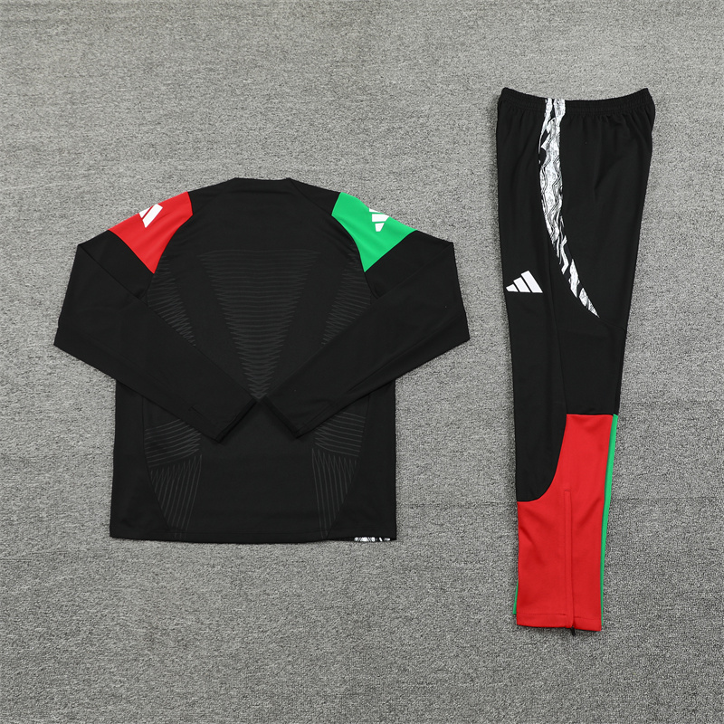 JerseysGala.com | Arsenal 24-25 Long Sleeve Training Set - Player Version - Black -Customize Name, Number and Patch | Worldwide Shipping