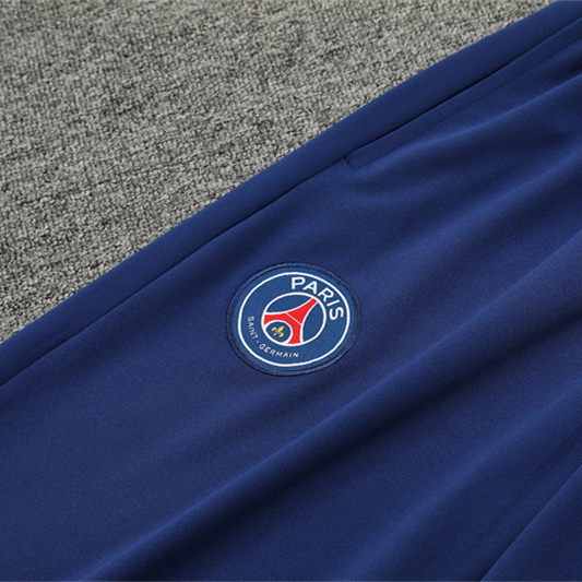 JerseysGala.com | Paris Saint-Germain PSG 24-25 Kids Long Sleeve Training Set - Royal Blue -Customize Name, Number and Patch | Worldwide Shipping
