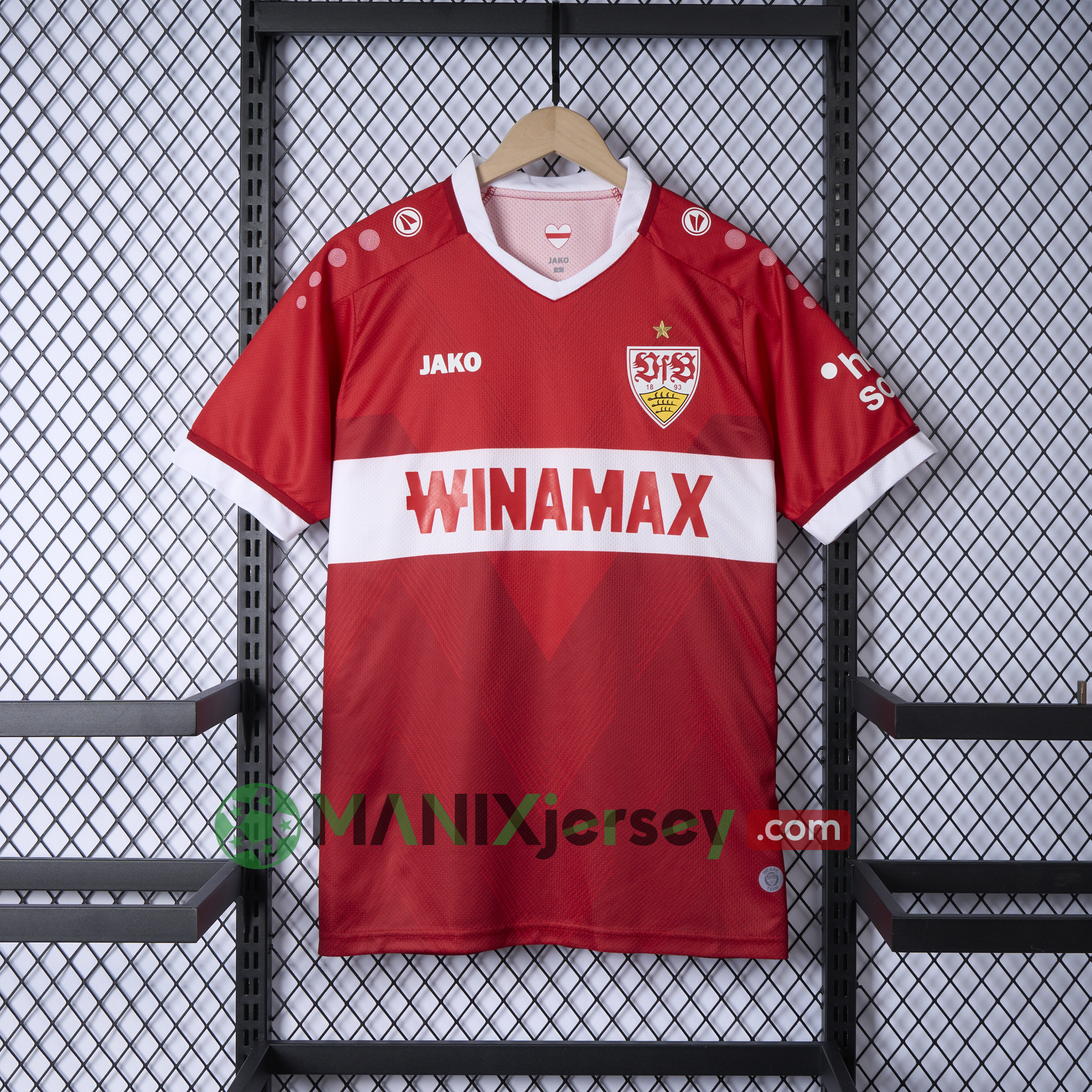 ManixJersey.com | VfB Stuttgart 24-25 Away Jersey - Fans Version -Customize Name, Number and Patch | Worldwide Shipping