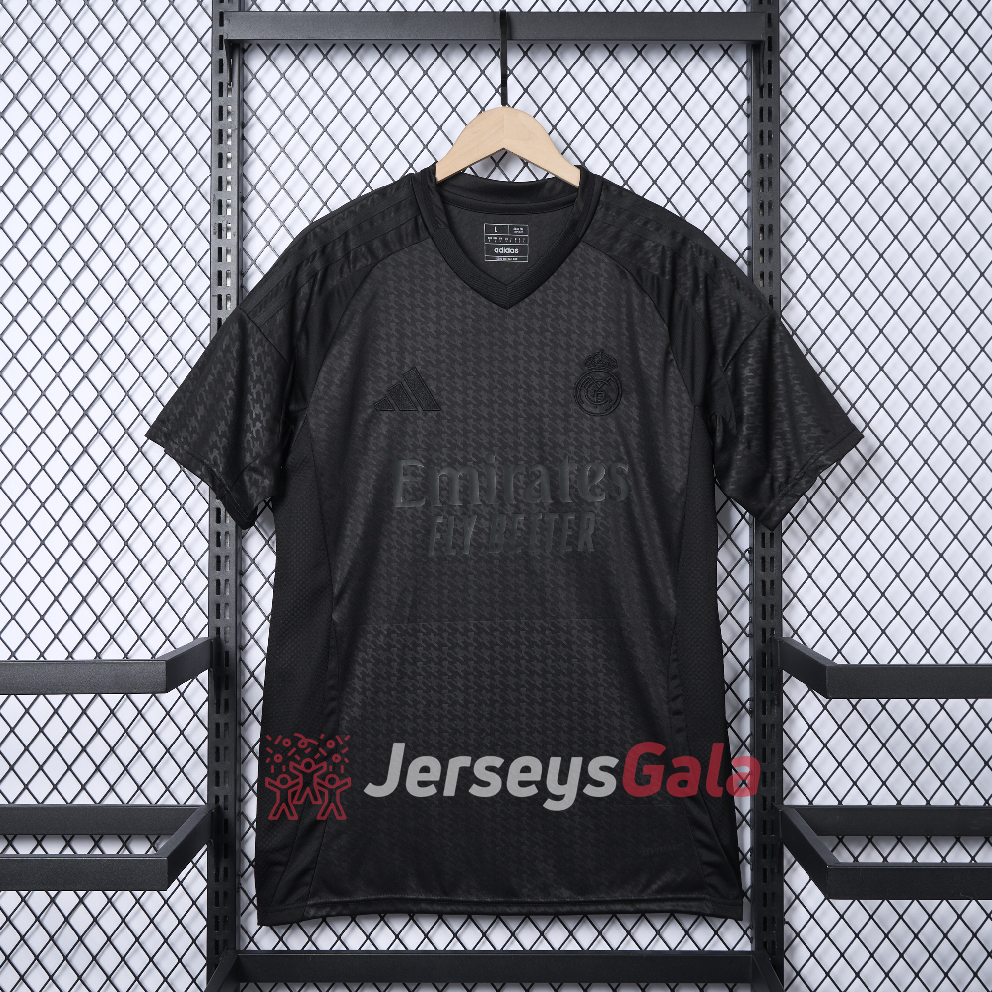 JerseysGala.com | Real Madrid 24-25 Pure Black Special Edition Jersey - Fans Version -Customize Name, Number and Patch | Worldwide Shipping