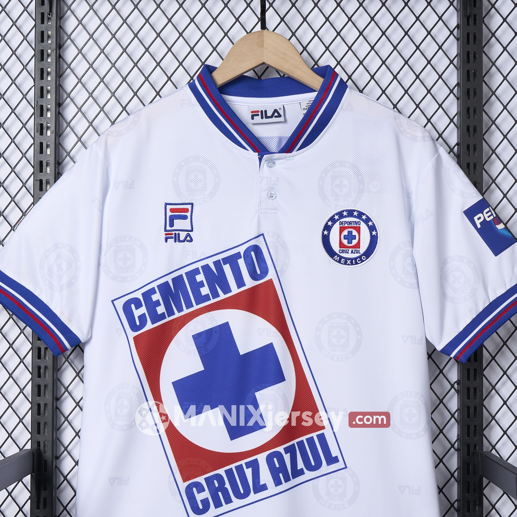 ManixJersey.com | Retro Cruz Azul 1998-99 Away Jersey - Fans Version -Customize Name, Number and Patch | Worldwide Shipping