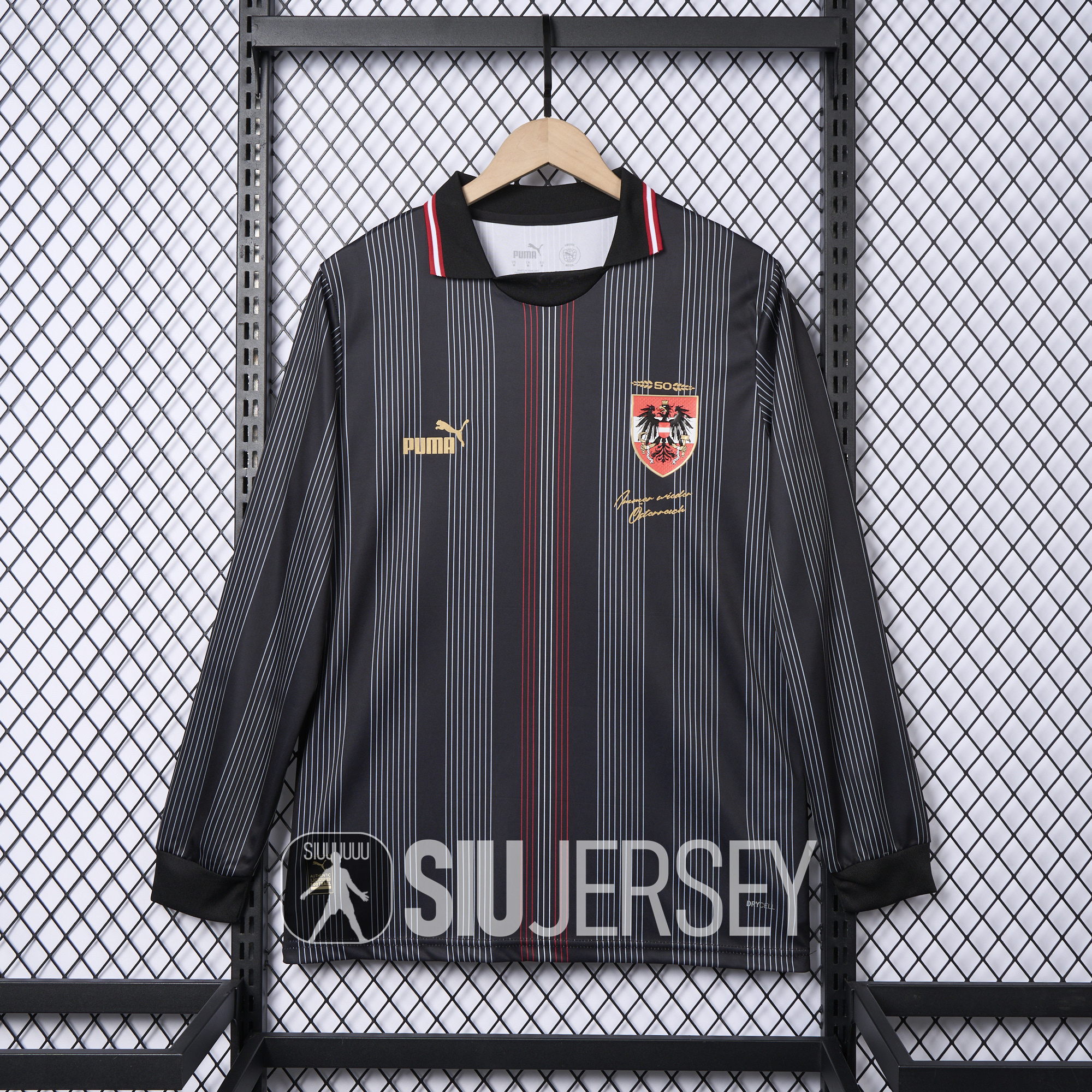 SIUjerseys-Austria 2024 50th Anniversary Long Sleeve Jersey - Fans Version