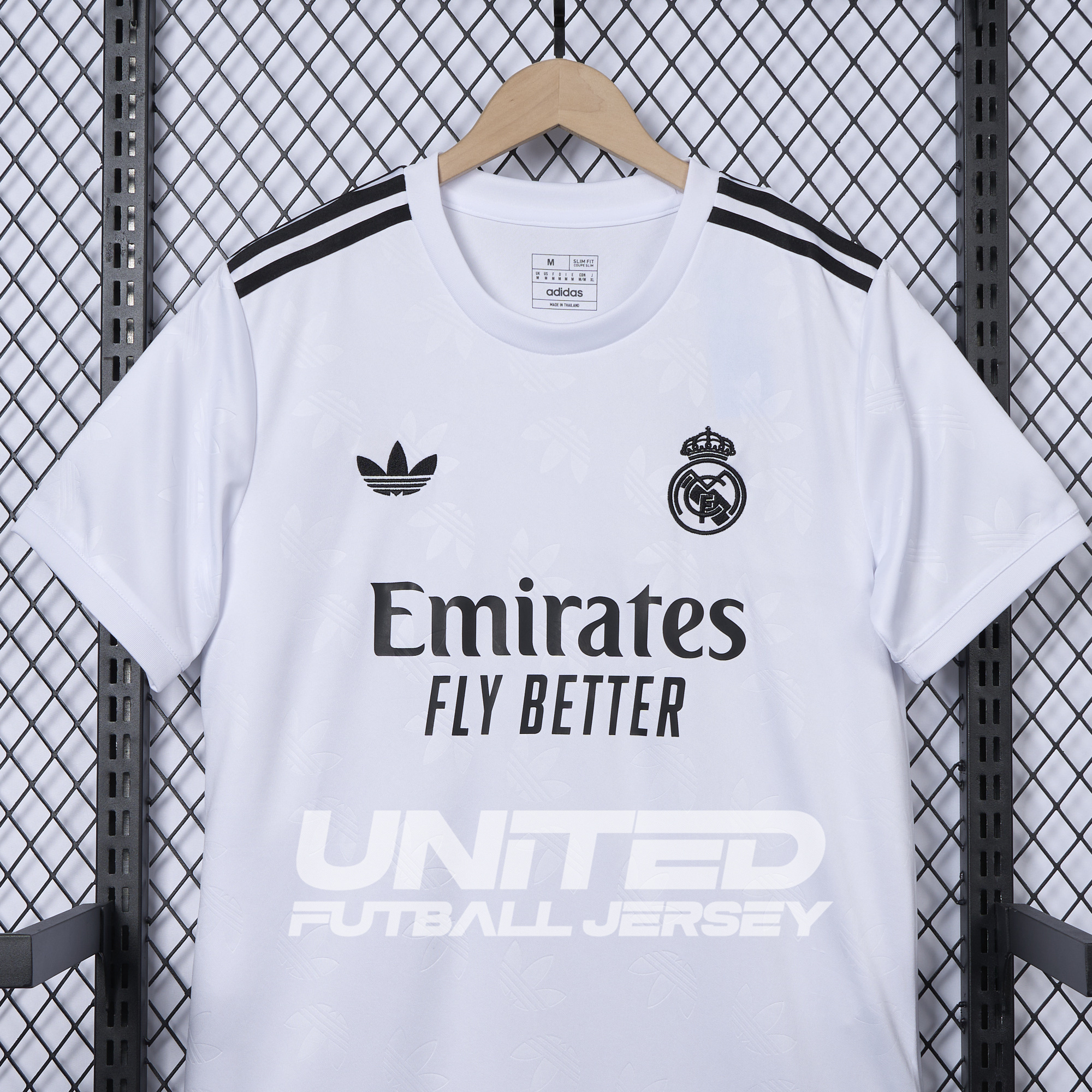 unitedfutballjersey-Real Madrid 24-25 Trefoil White Jersey - Fans Version