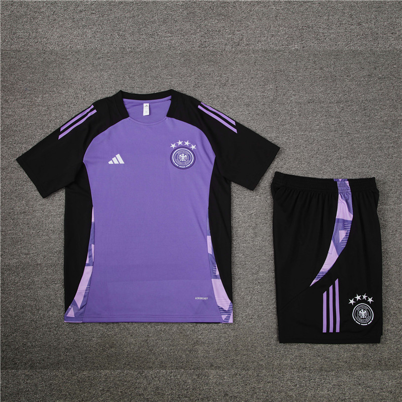 JerseysGala.com | Germany 2024 Short-Sleeve Training Set - Purple -Customize Name, Number and Patch | Worldwide Shipping