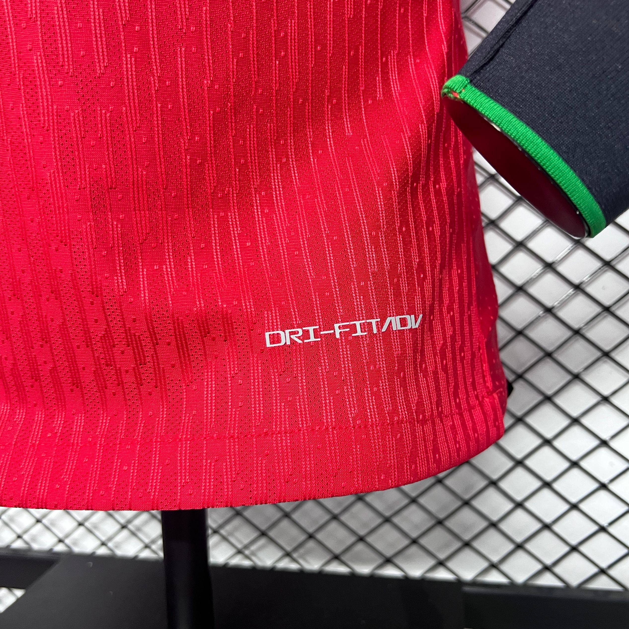 SIUjerseys-Portugal 2024 Home Stadium Long Sleeve Jersey - Player Version