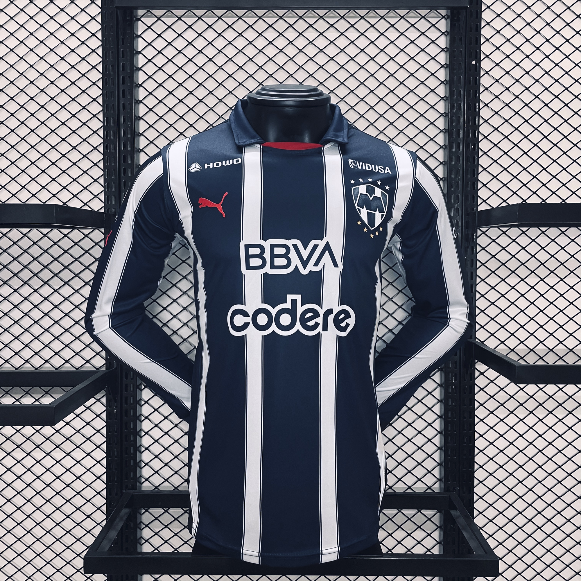 unitedfutballjersey-Rayados Monterrey 24-25 Home Long Sleeves Jersey - Player Version
