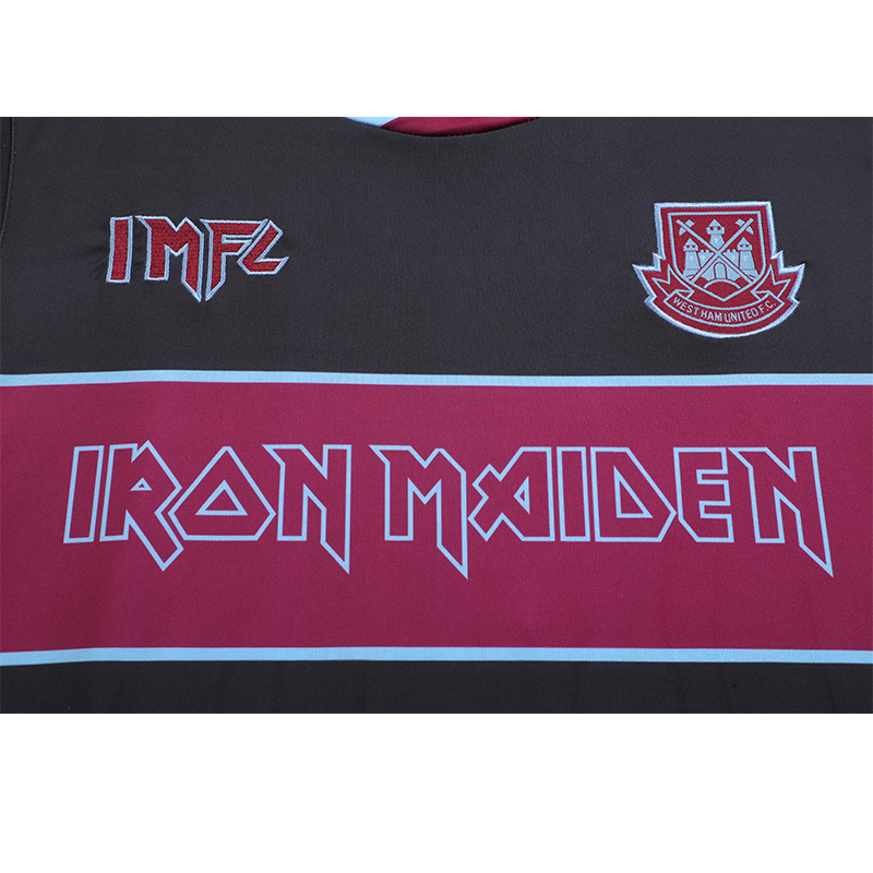 JerseysGala.com | Iron Maiden x West Ham Black Special Edition Jersey - with 11 print -Customize Name, Number and Patch | Worldwide Shipping