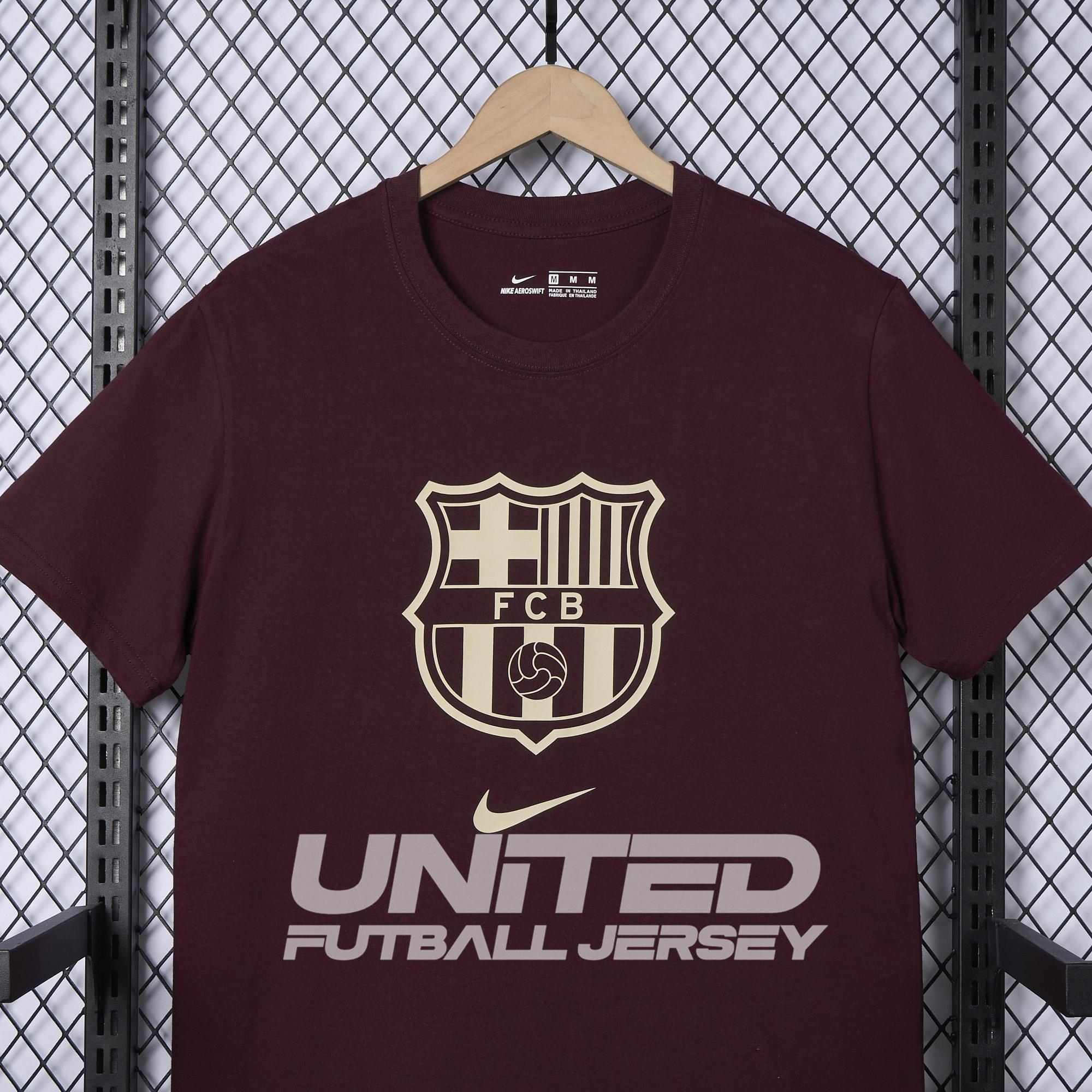 foot-Barcelona 24-25 Red Big LOGO T-Shirt