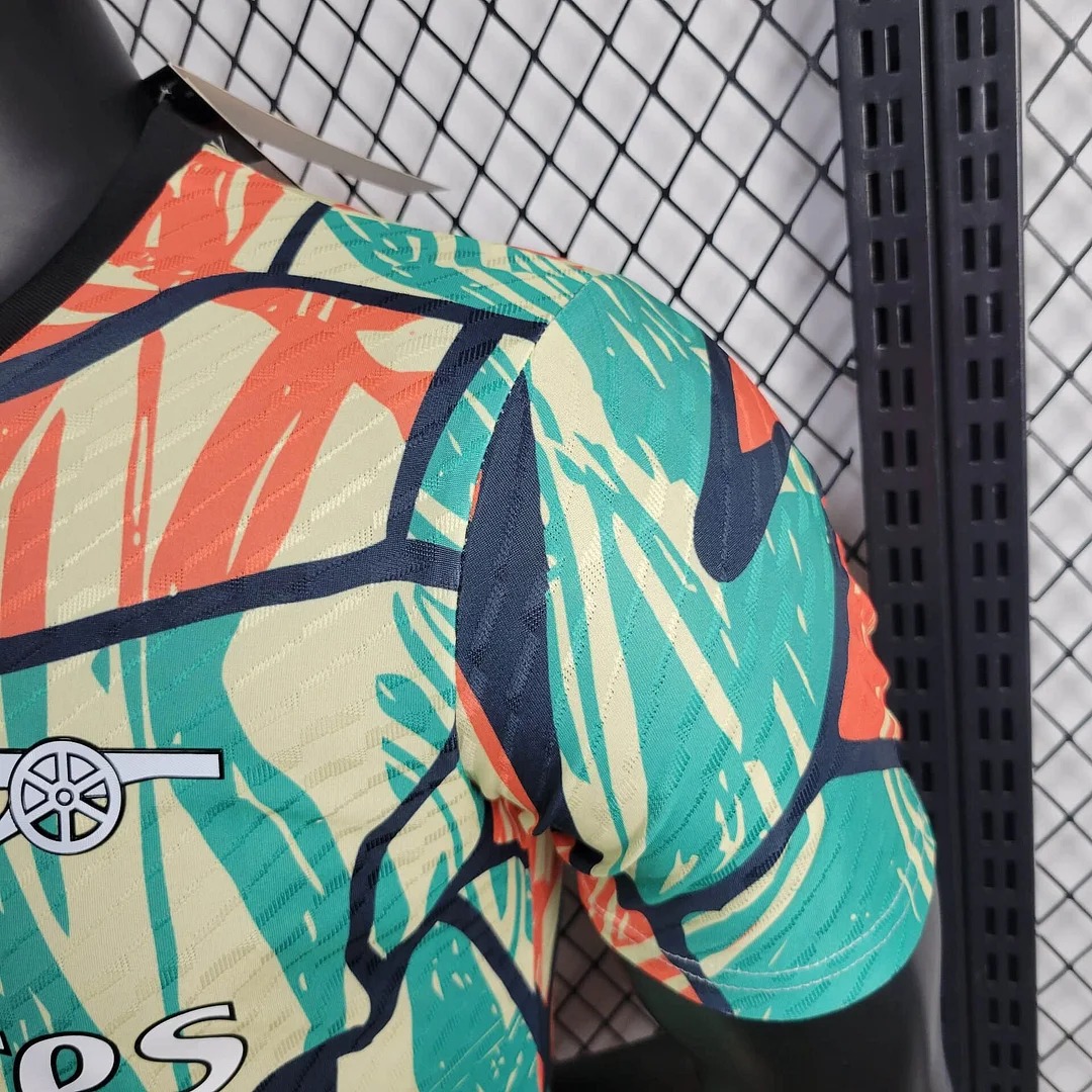 Higojerseys-Arsenal 24-25 Red Green Pre-match Jersey - Player Version