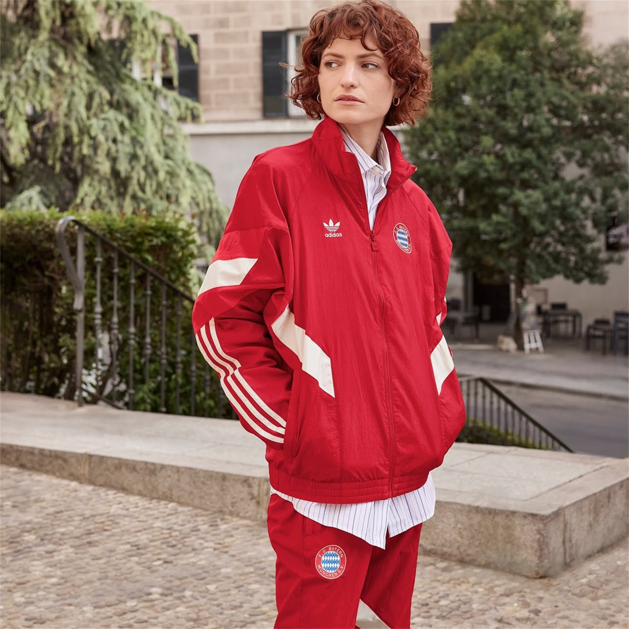 ManixJersey.com | Bayern Munich 24-25 Originals LFSTLR Windbreaker Suit - Red Jackets & Pants -Customize Name, Number and Patch | Worldwide Shipping