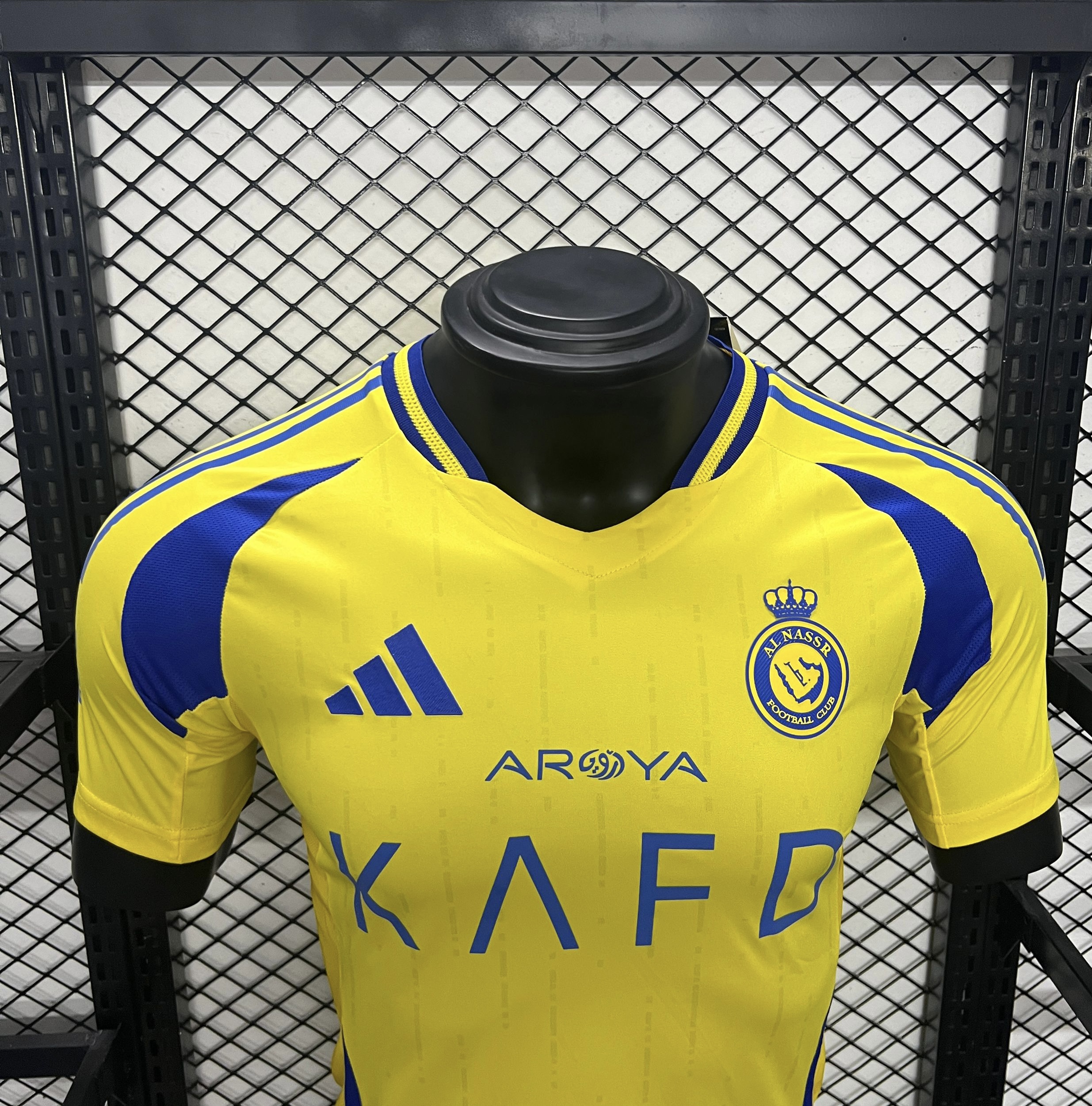 ManixJersey.com | Al Nassr Riyadh Victory 24-25 Home Stadium Jersey - Player Version -Customize Name, Number and Patch | Worldwide Shipping