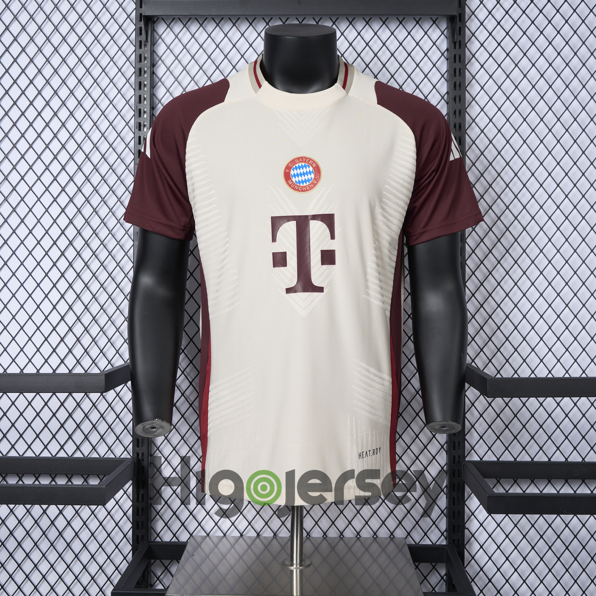 Higojerseys-Bayern Munich 24-25 Apricot & Red Training Jersey - Player Version
