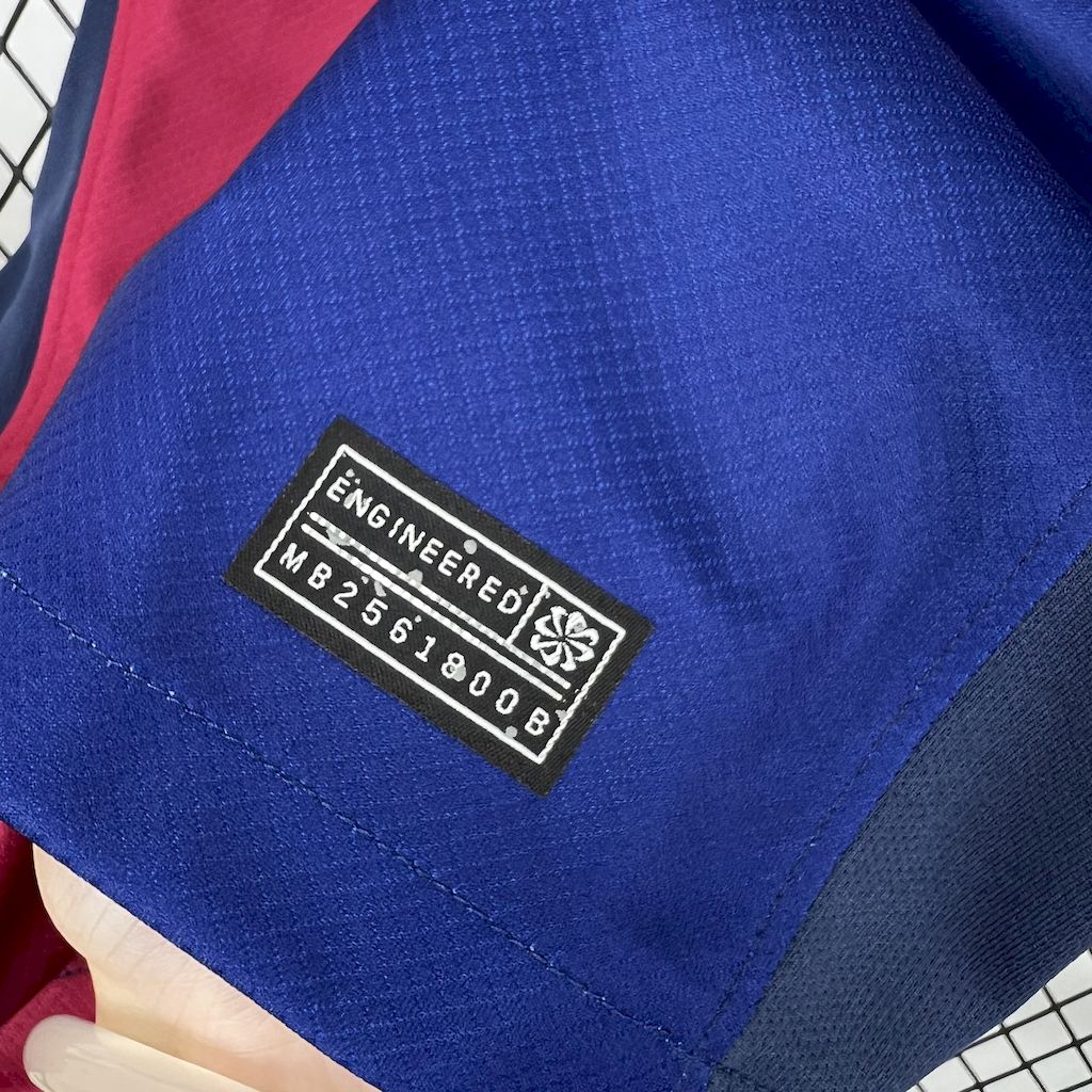 ManixJersey.com | Barcelona 24-25 Home Unsponsored 125th Anniversary Jersey - Fans Version -Customize Name, Number and Patch | Worldwide Shipping